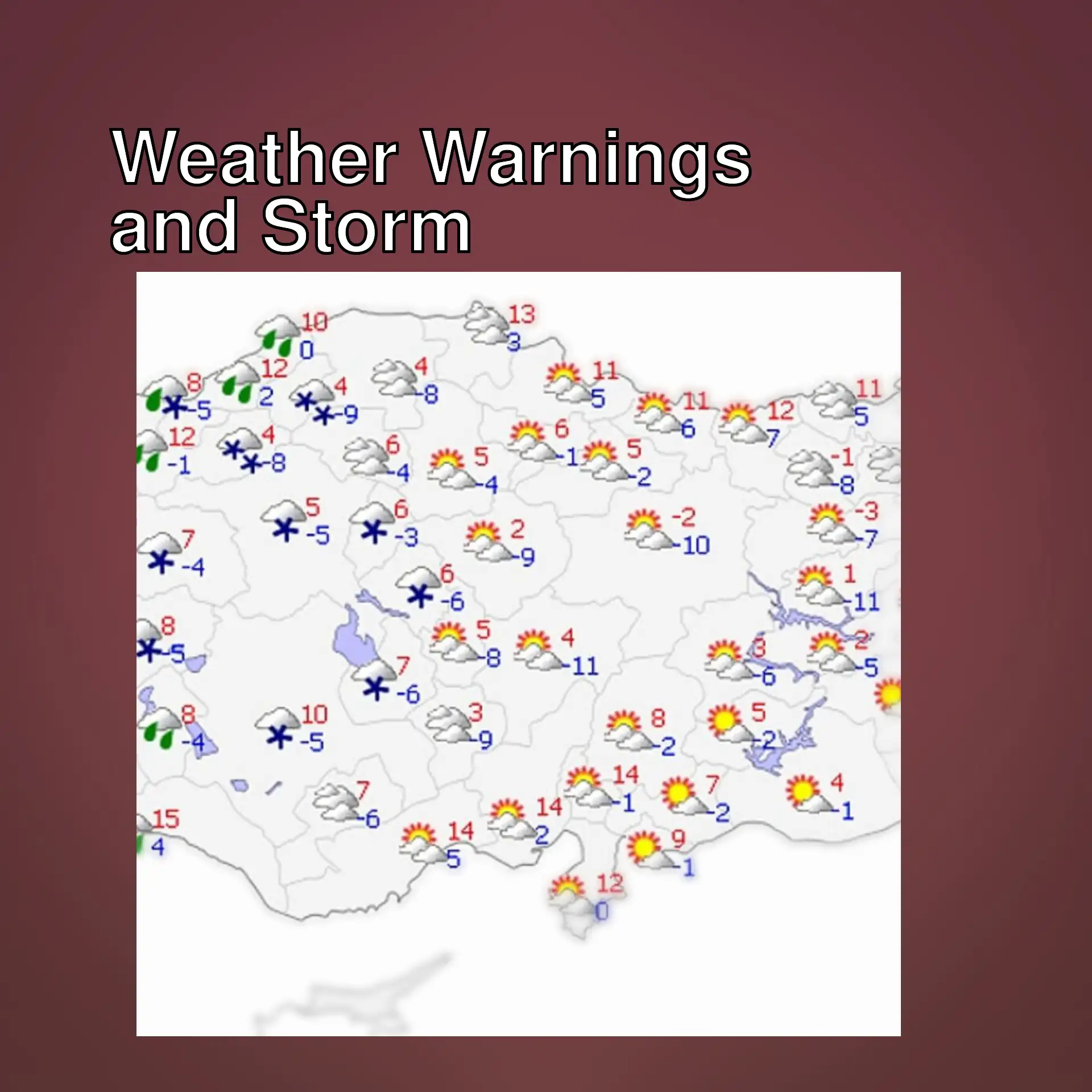 Weather map Weather map