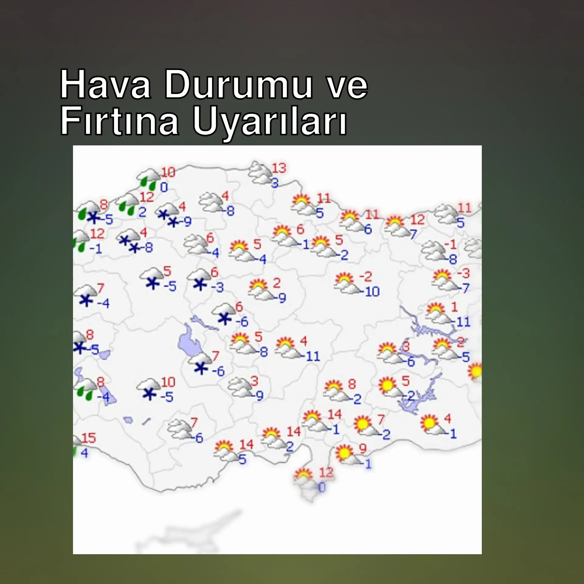 Hava durumu haritası