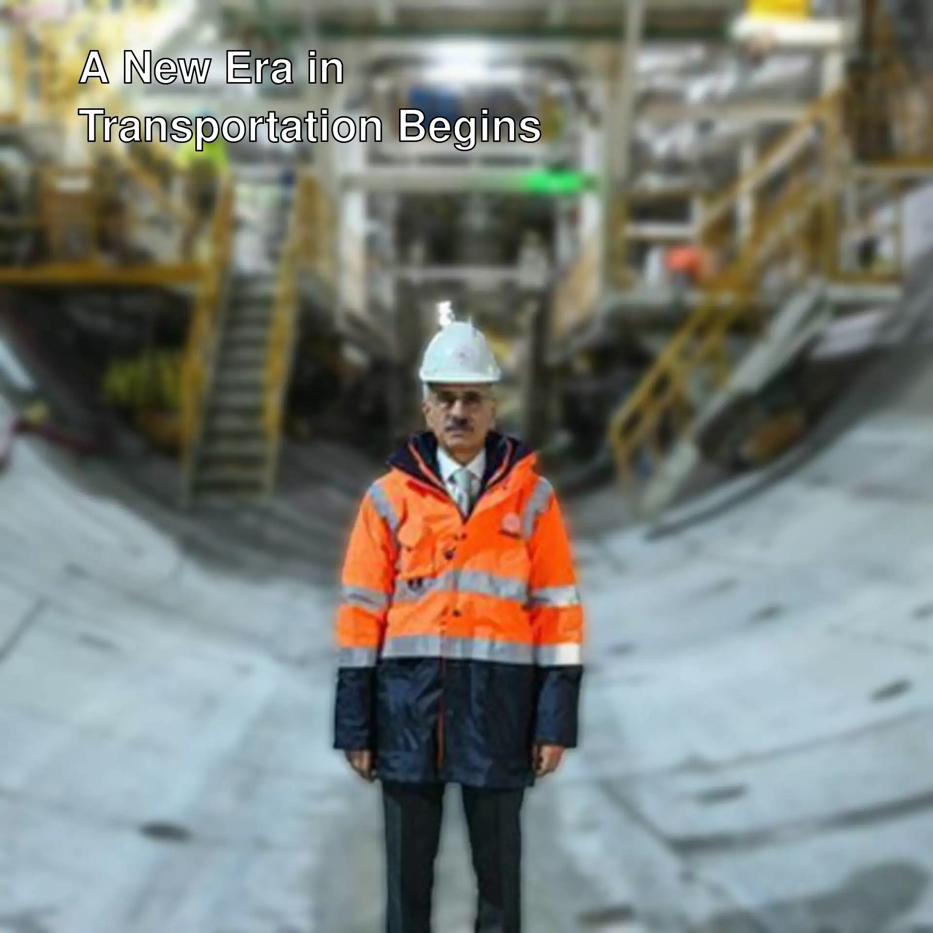 Transport and Infrastructure Minister Abdulkadir Uraloğlu inspects the tunnel project.