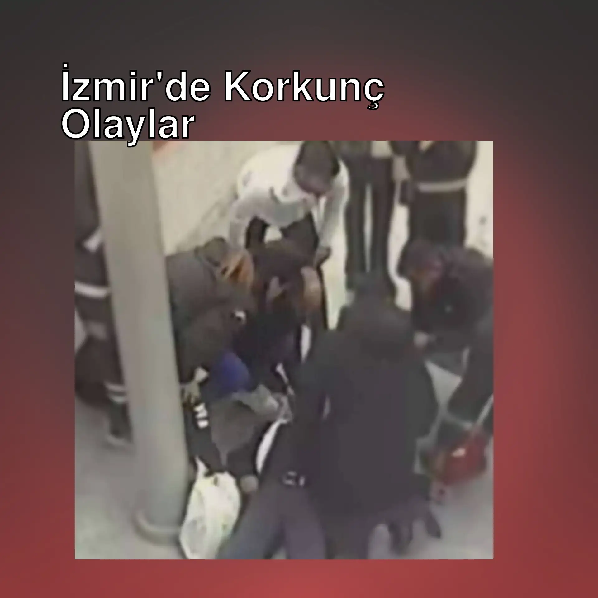 İzmir'de korkunç olaylar sırasında bir grup insan.