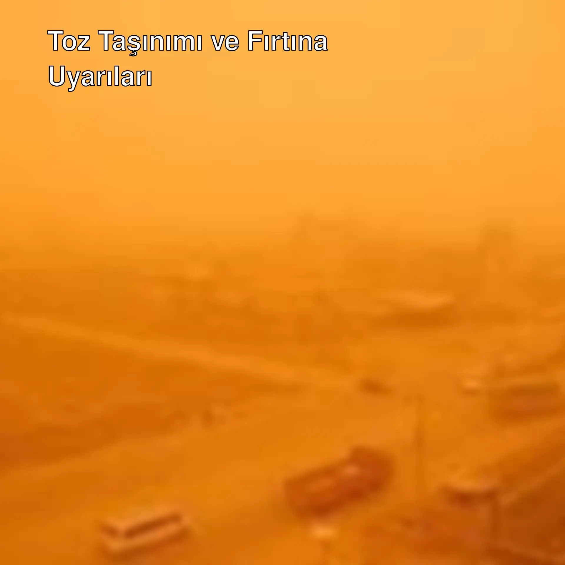 Toz fırtınası sırasında bir yol. Toz fırtınası sırasında bir yol.