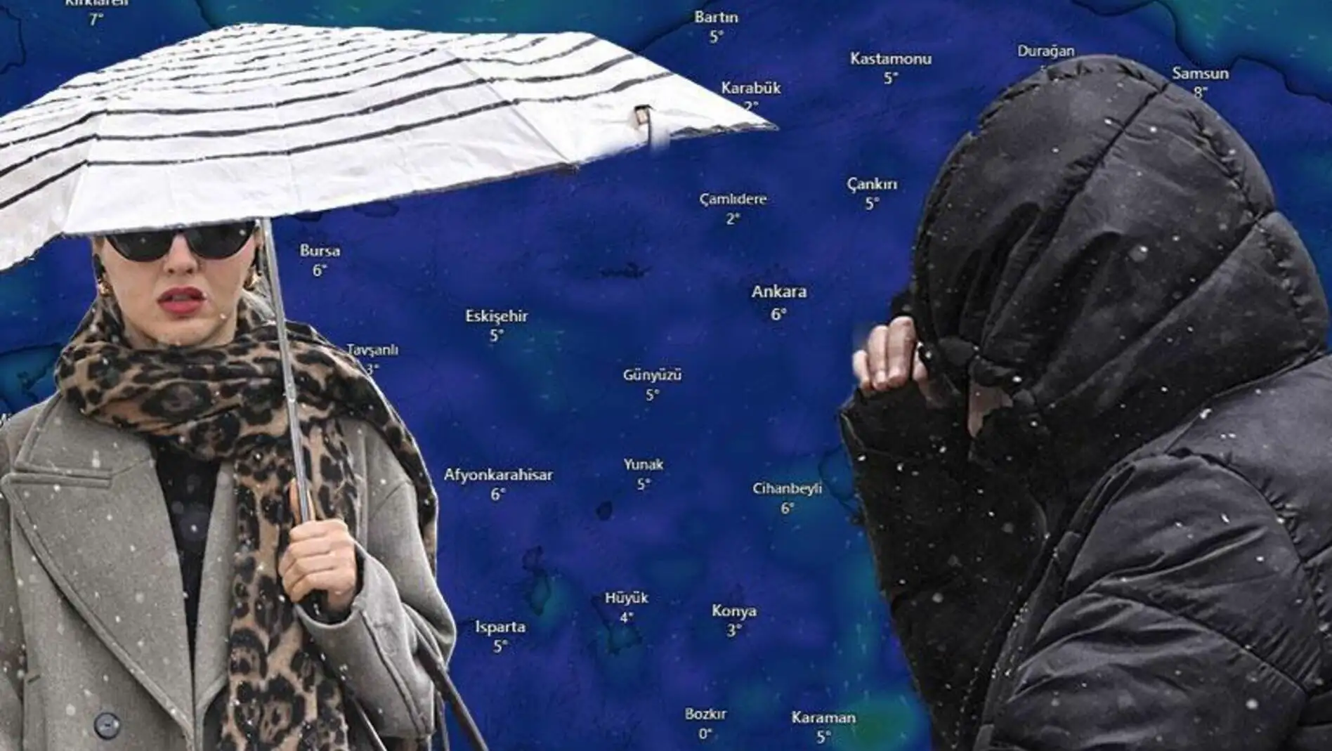 Bir grup kadın, kar yağışı altında yürüyüş yapıyor. Bir grup kadın, kar yağışı altında yürüyüş yapıyor.