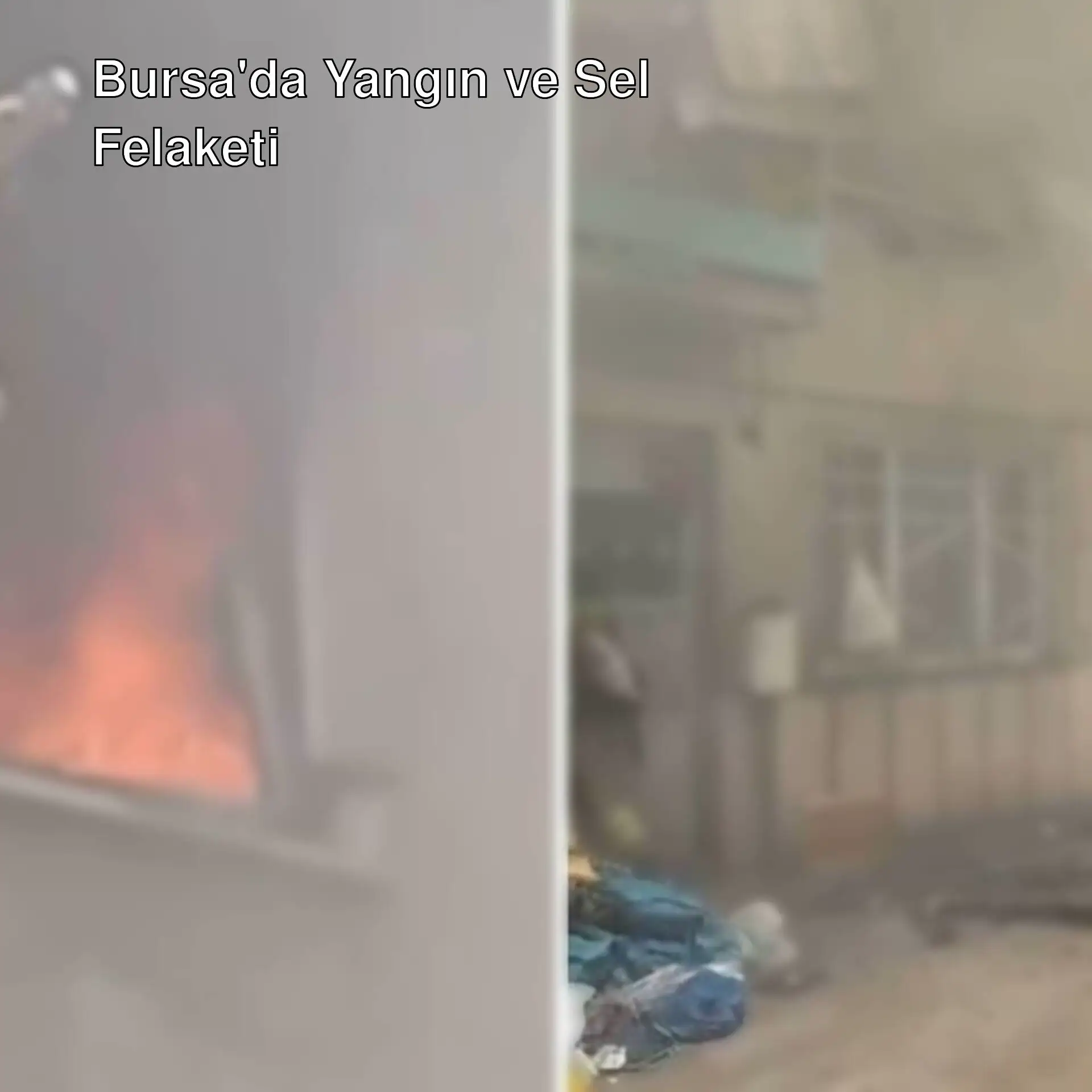 Bursa'da bir binada yangın çıktı. Bursa'da bir binada yangın çıktı.