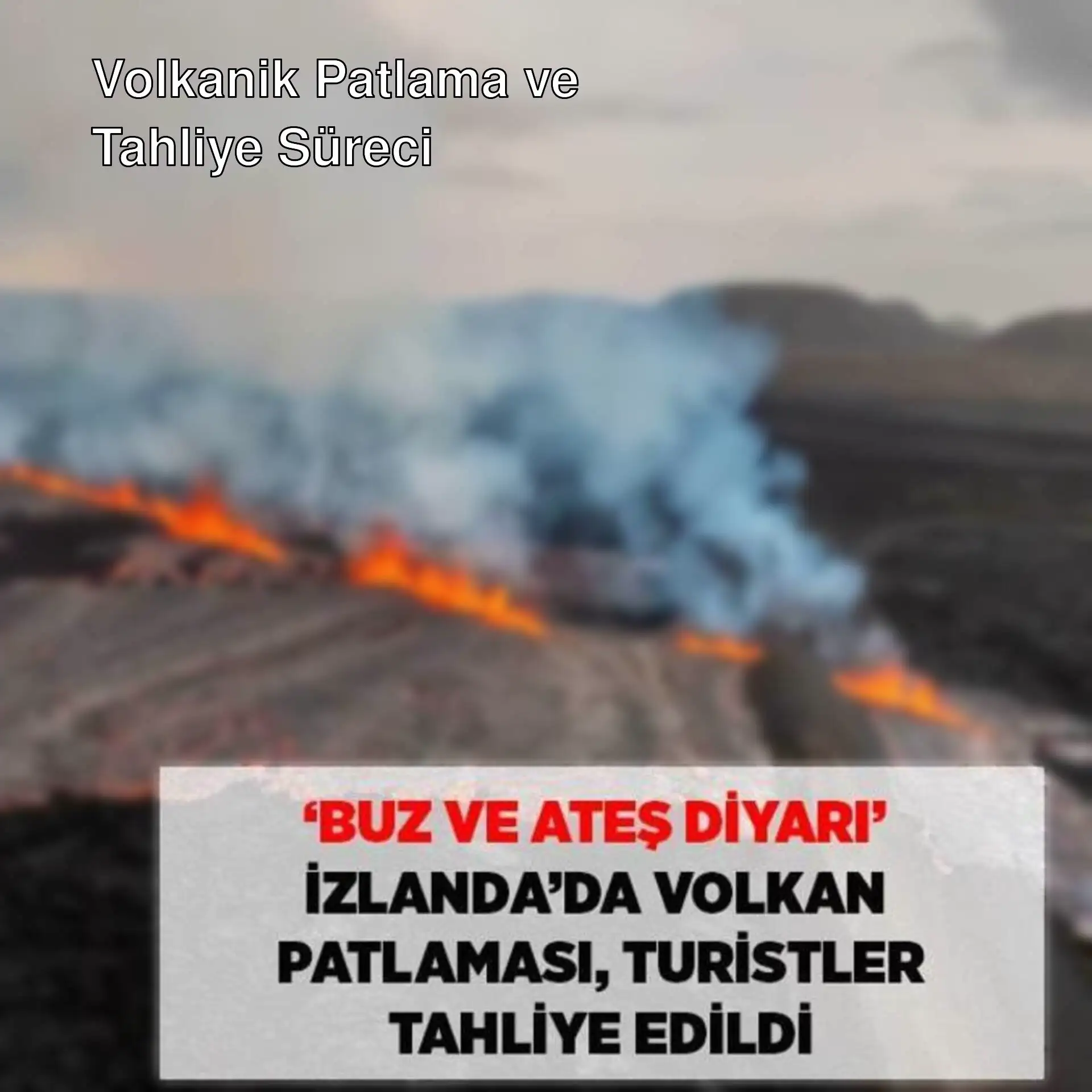 Buz ve ateş diyarı İzlanda'da volkanik patlama. Buz ve ateş diyarı İzlanda'da volkanik patlama.