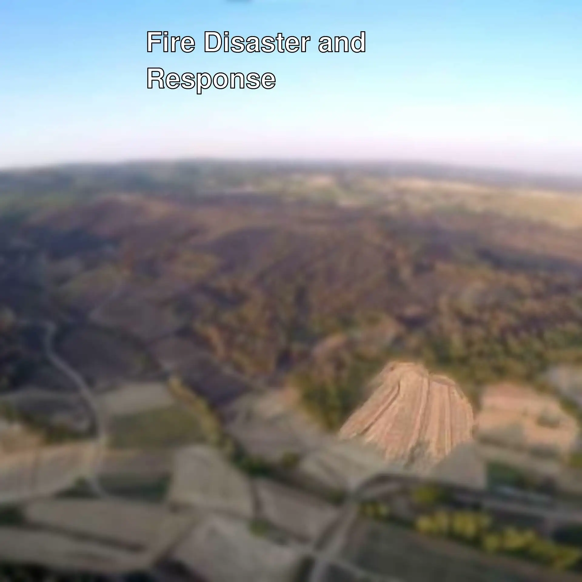 Aerial view of the fire-affected area in Keşan. Aerial view of the fire-affected area in Keşan.