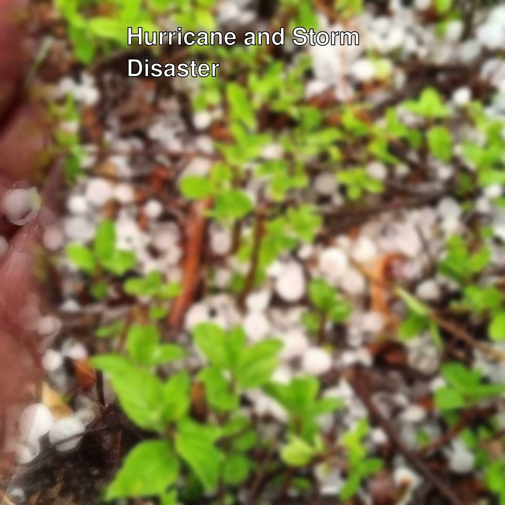 Image of hail damage in Kozluca village. Image of hail damage in Kozluca village.