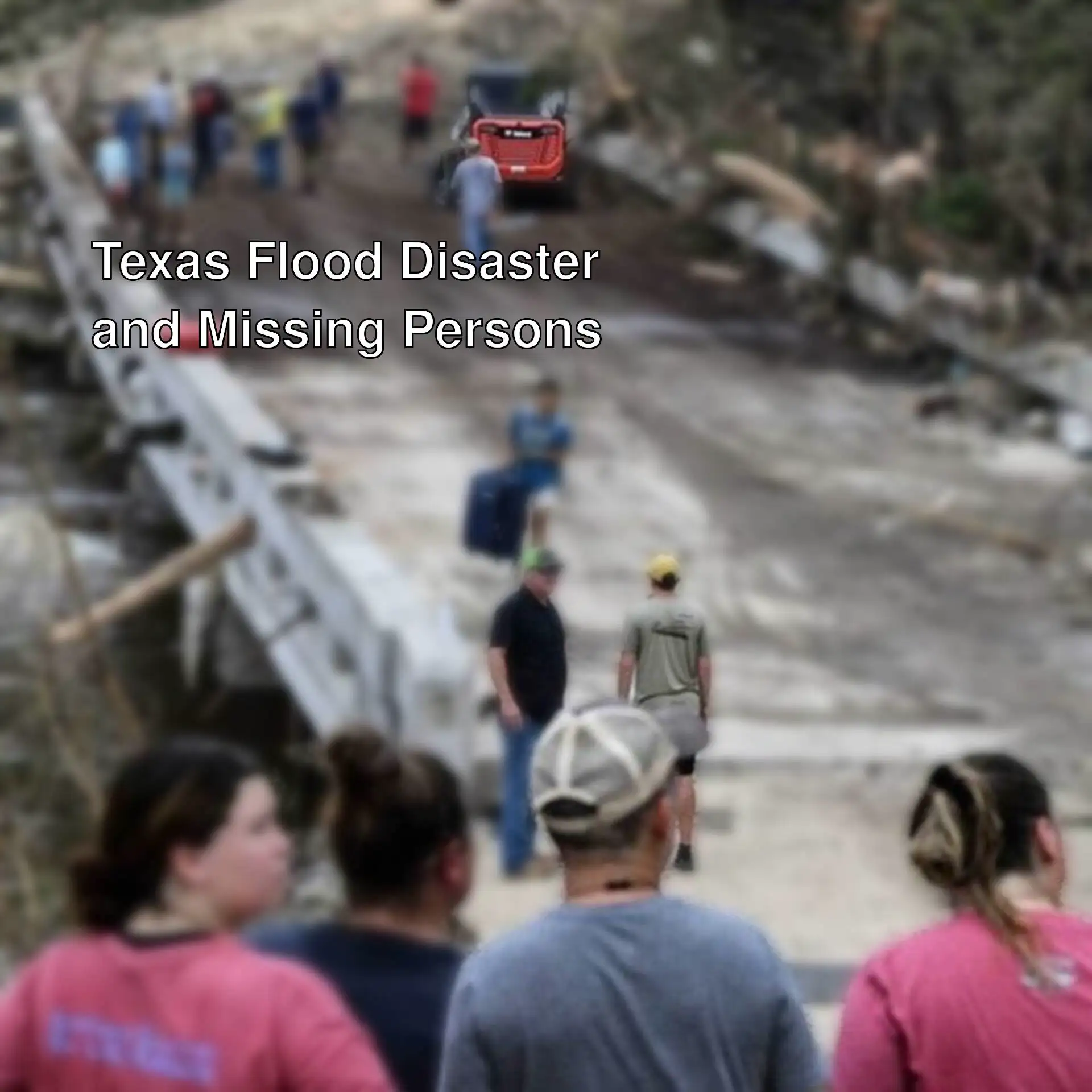 Search operations for missing persons in the Texas flood disaster. Search operations for missing persons in the Texas flood disaster.