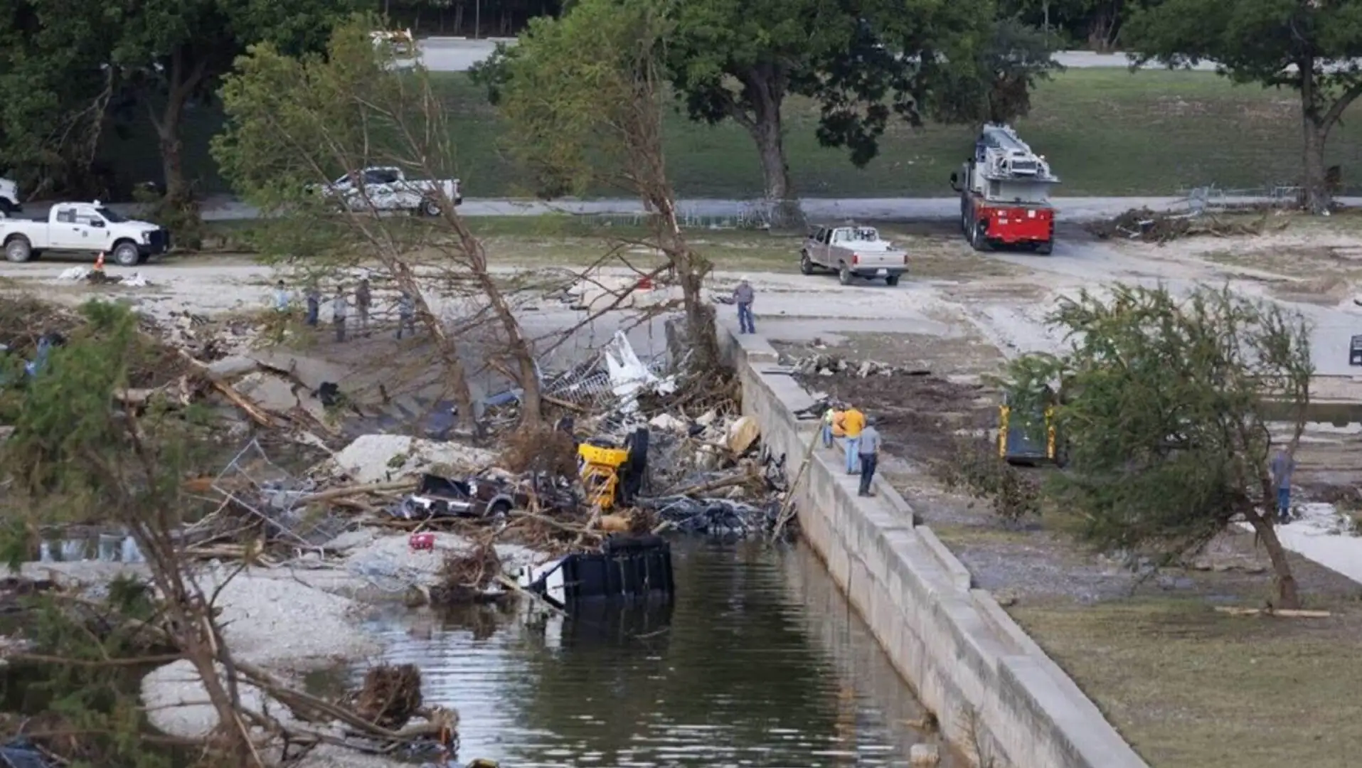 Search operations for missing persons in the Texas flood disaster. Search operations for missing persons in the Texas flood disaster.