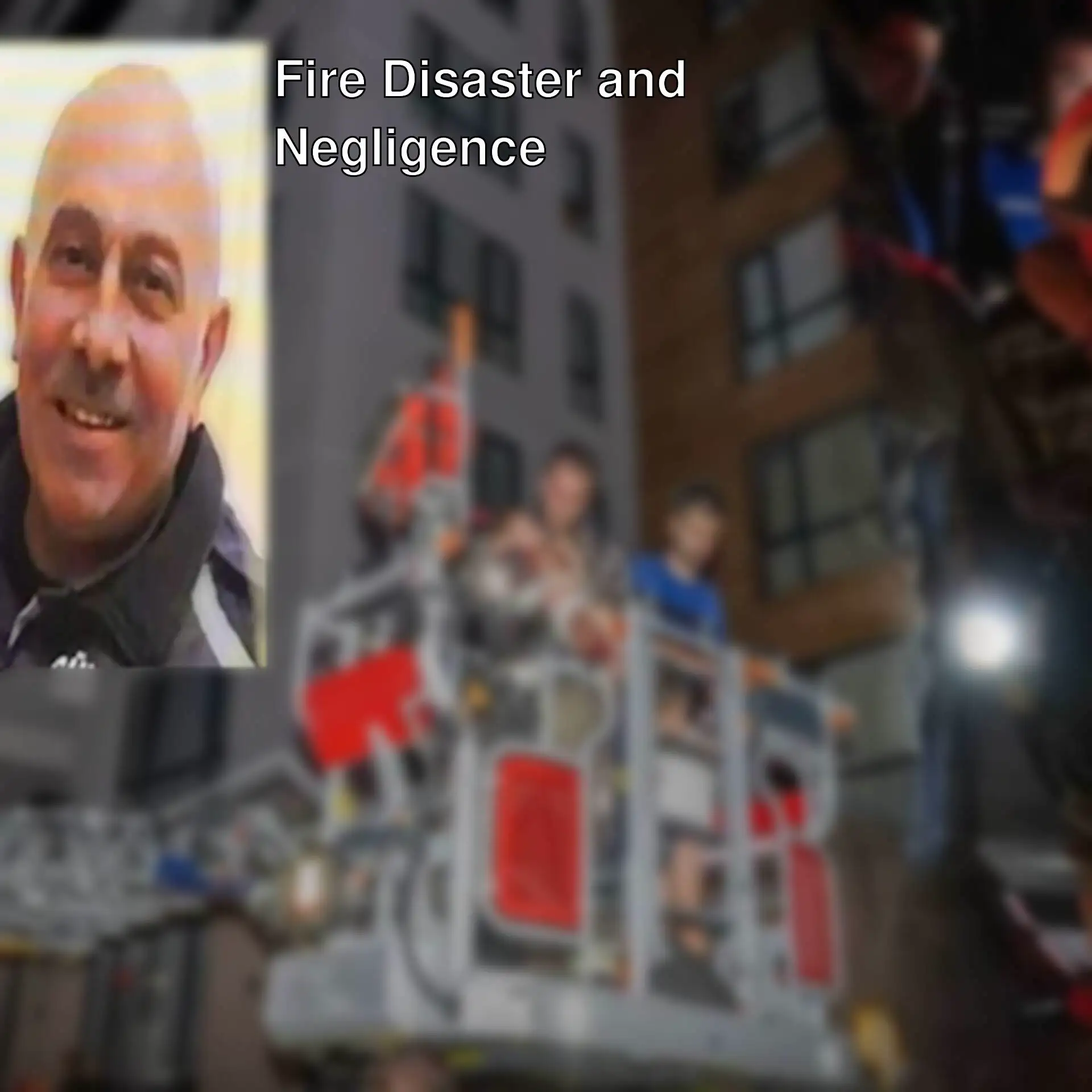 Firefighters began work after the fire disaster.