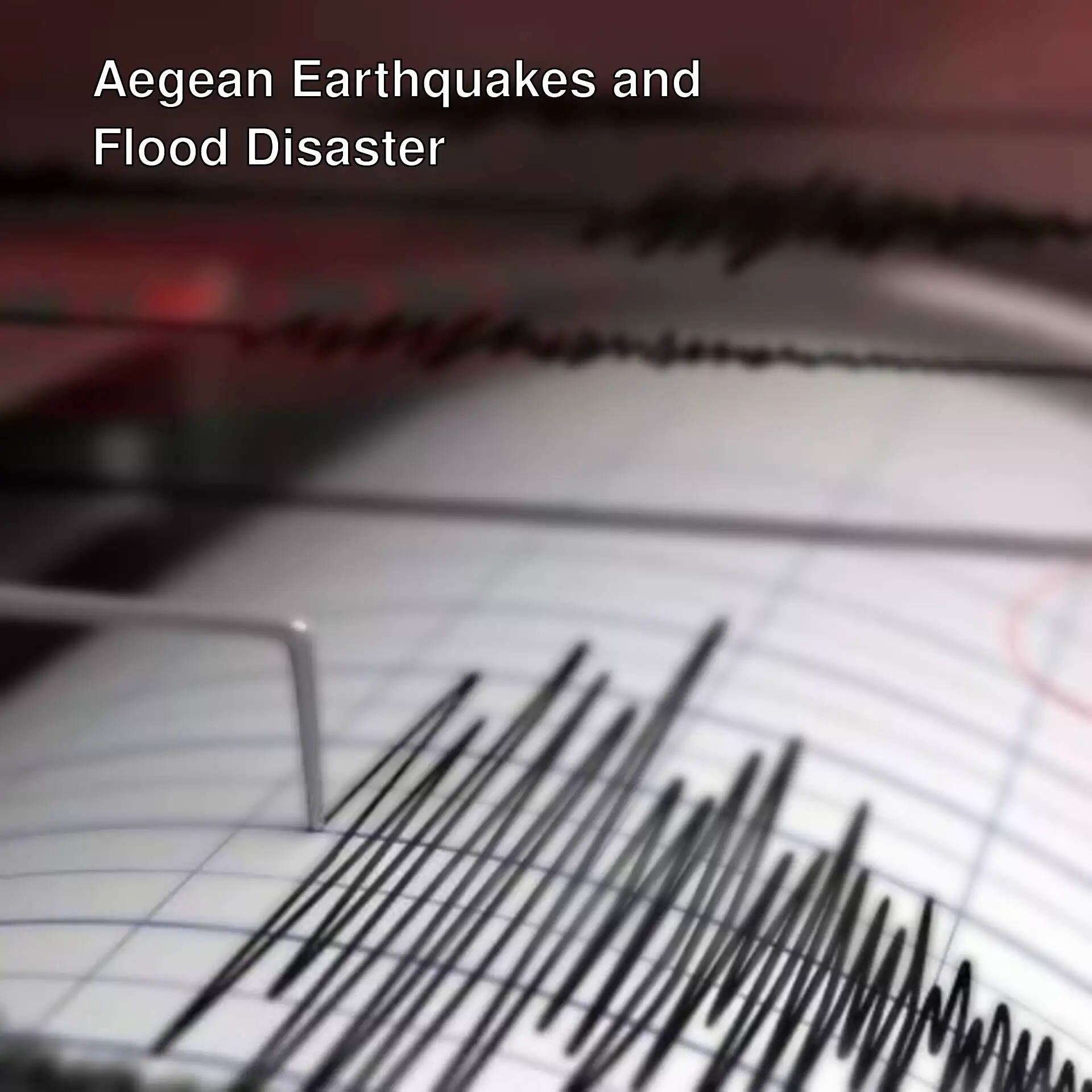 Graph about earthquakes in the Aegean Sea.