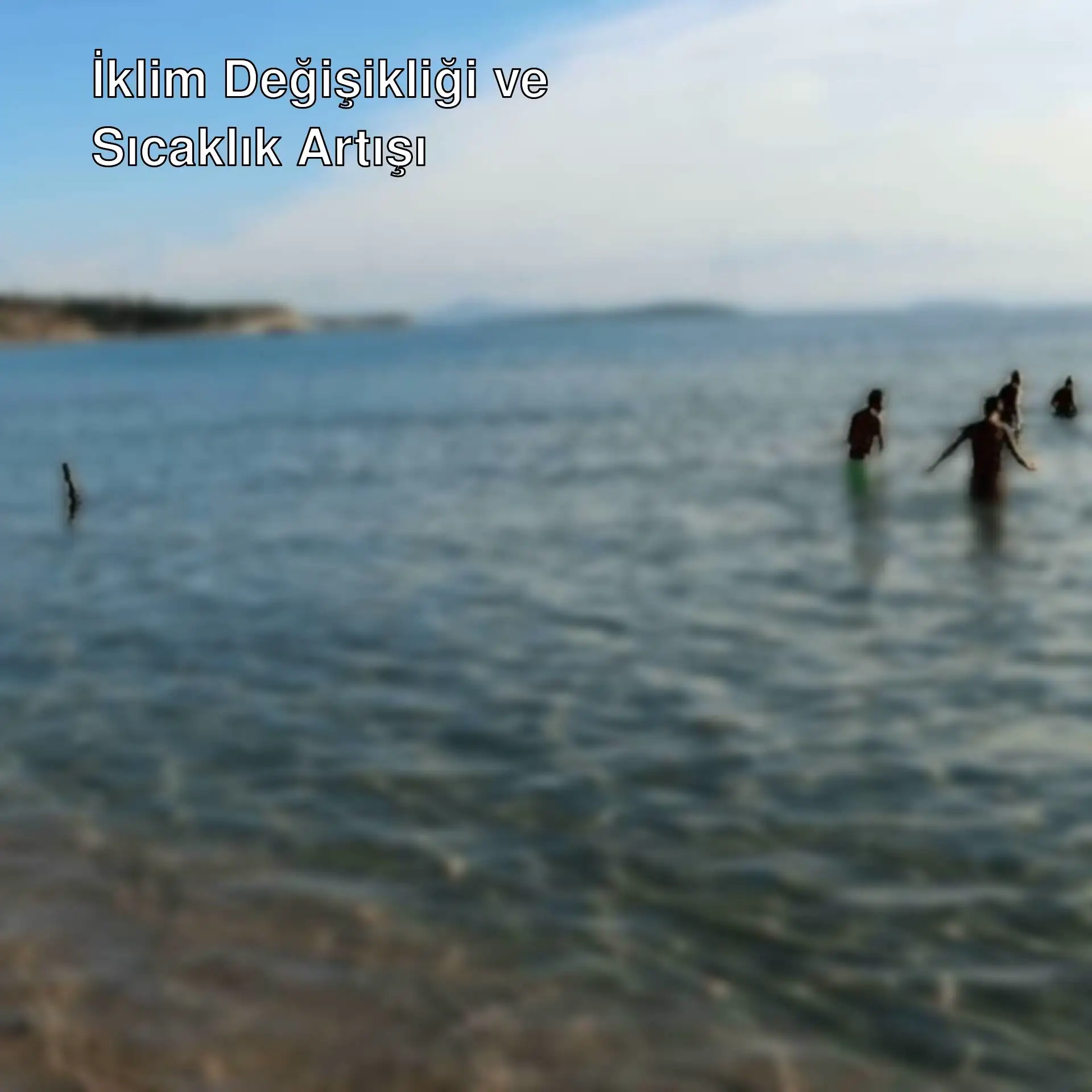 Deniz suyu sıcaklığı artışıyla ilgili bir grup insan. Deniz suyu sıcaklığı artışıyla ilgili bir grup insan.