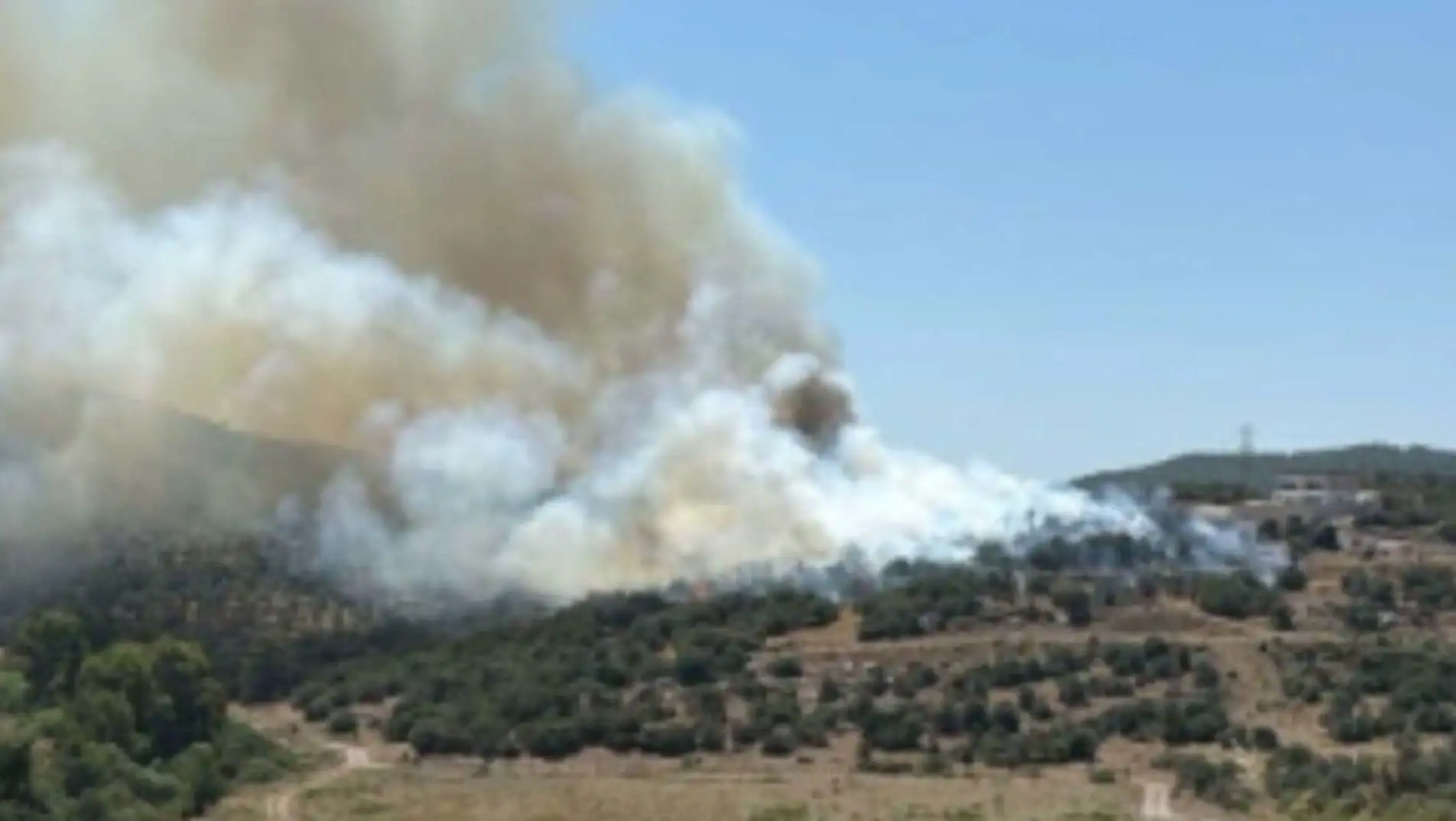 Image related to the forest fire in Muğla. Image related to the forest fire in Muğla.
