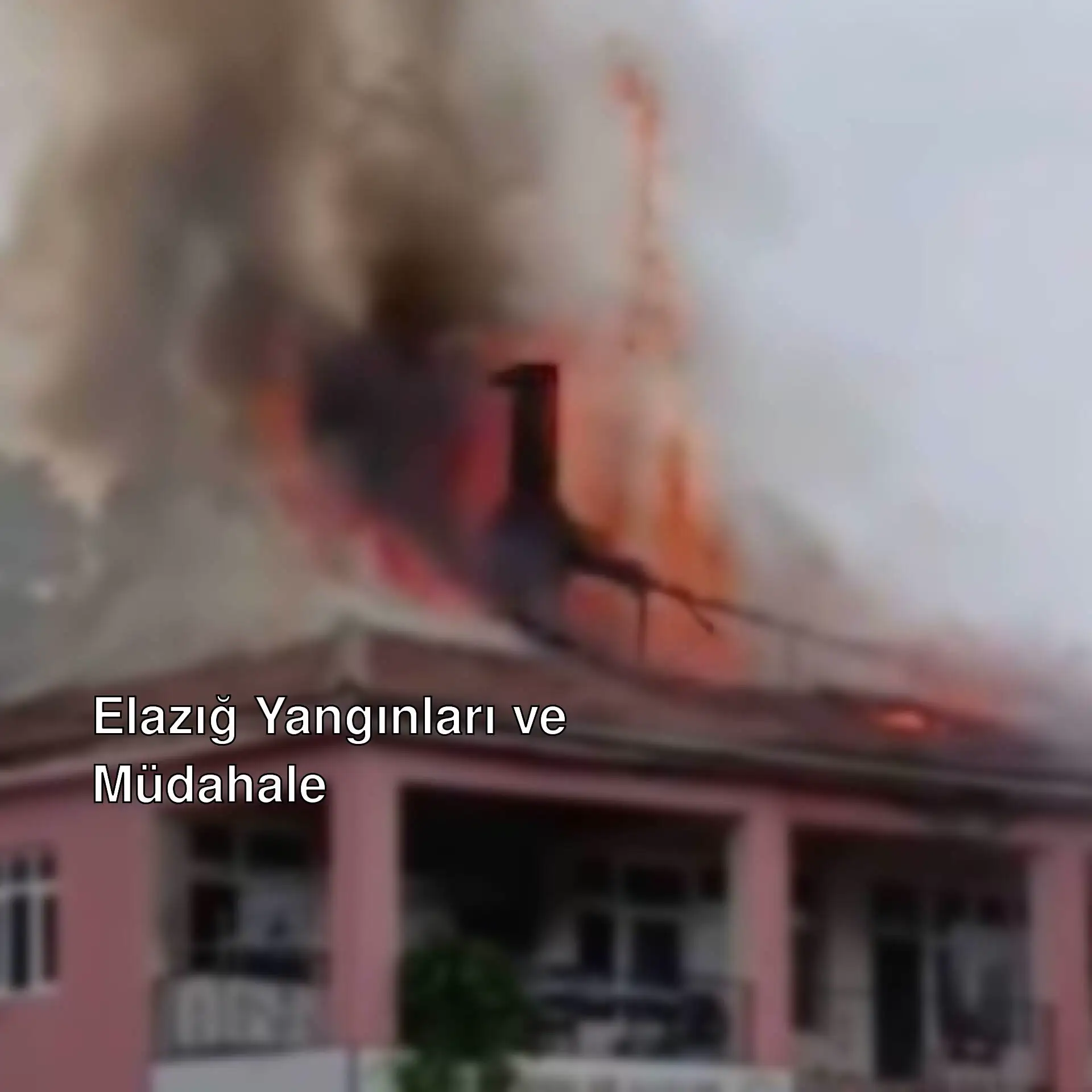 A building on fire with smoke and flames A building on fire with smoke and flames