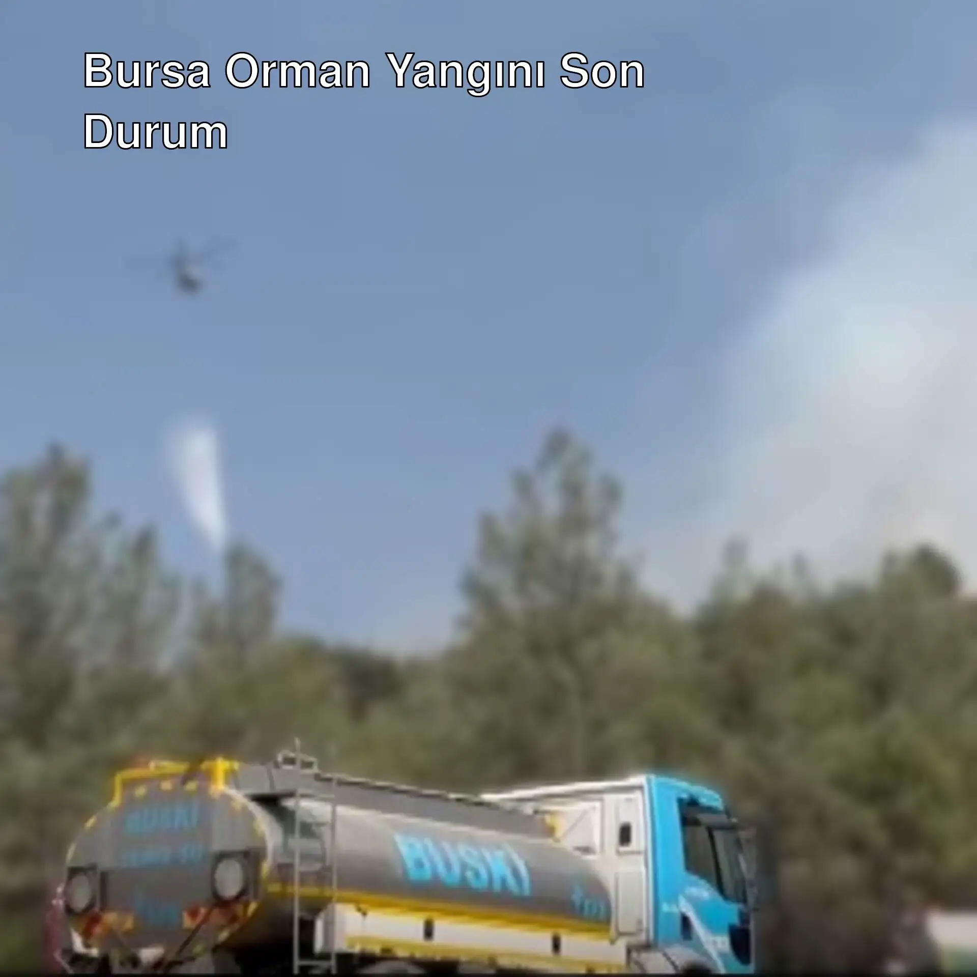 Bursa'daki orman yangınında havadan müdahale. Bursa'daki orman yangınında havadan müdahale.