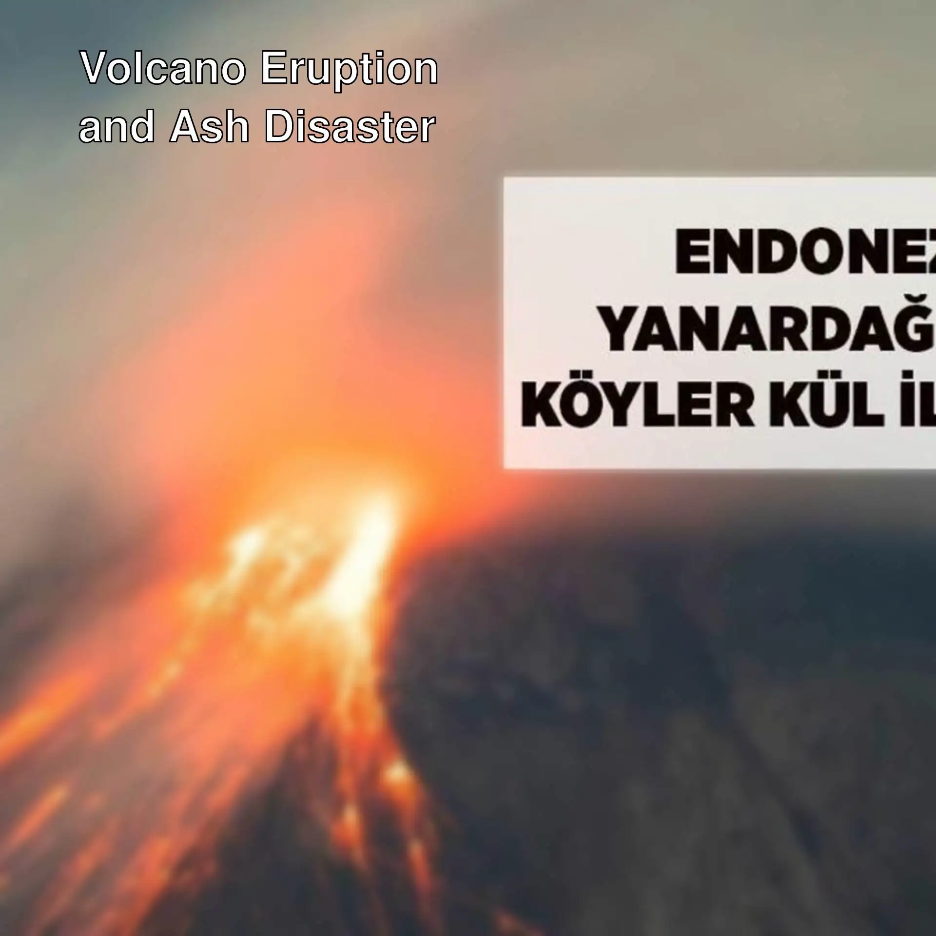 A volcano erupting with lava coming out of it. A volcano erupting with lava coming out of it.