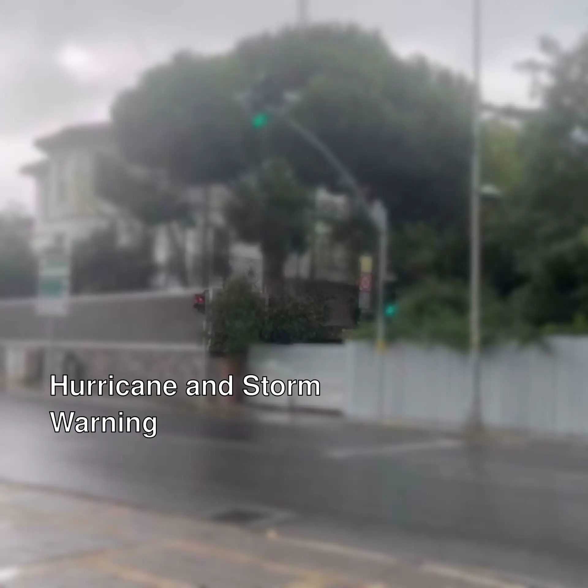 Heavy rain is affecting Istanbul.