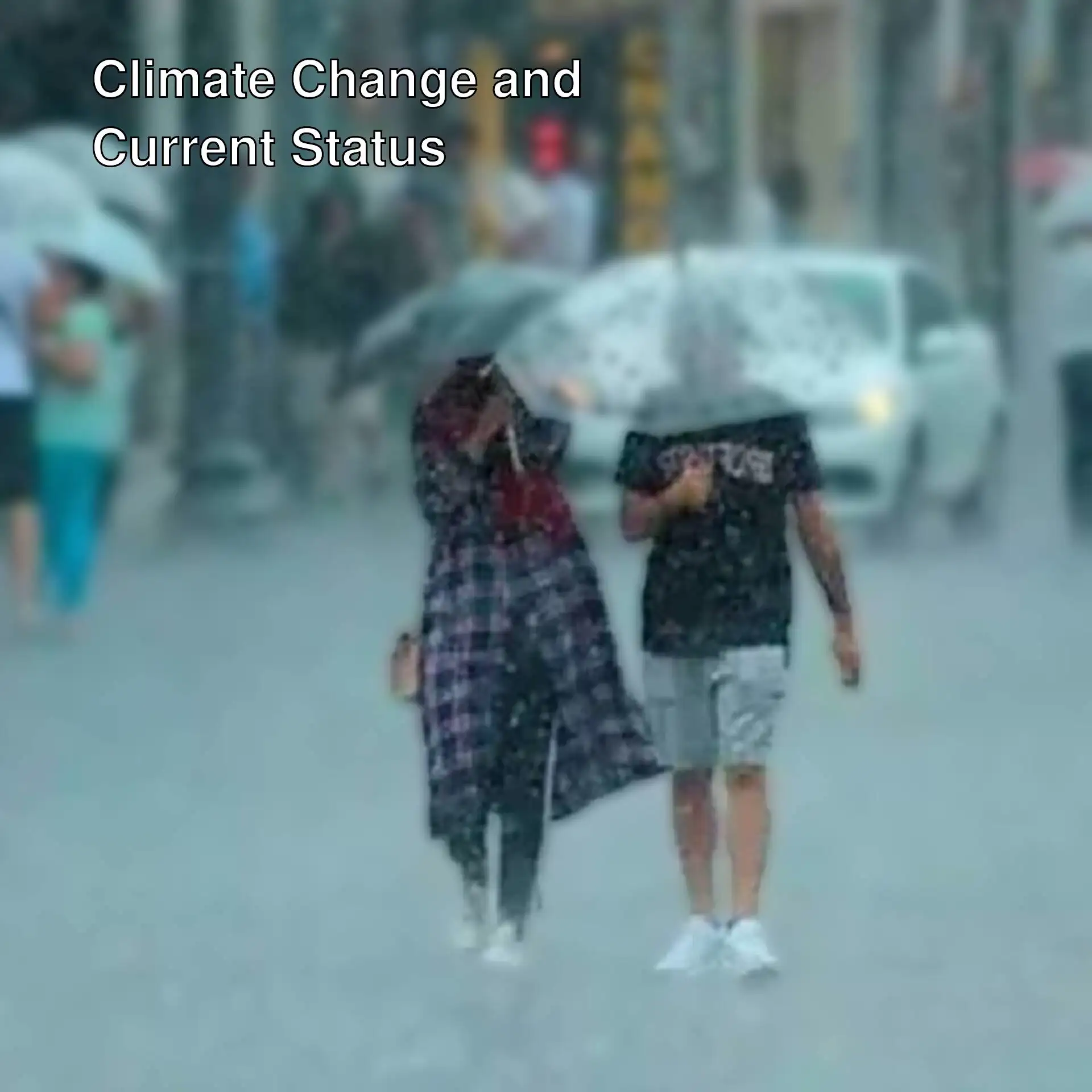 People holding umbrellas in the rain in Istanbul. People holding umbrellas in the rain in Istanbul.