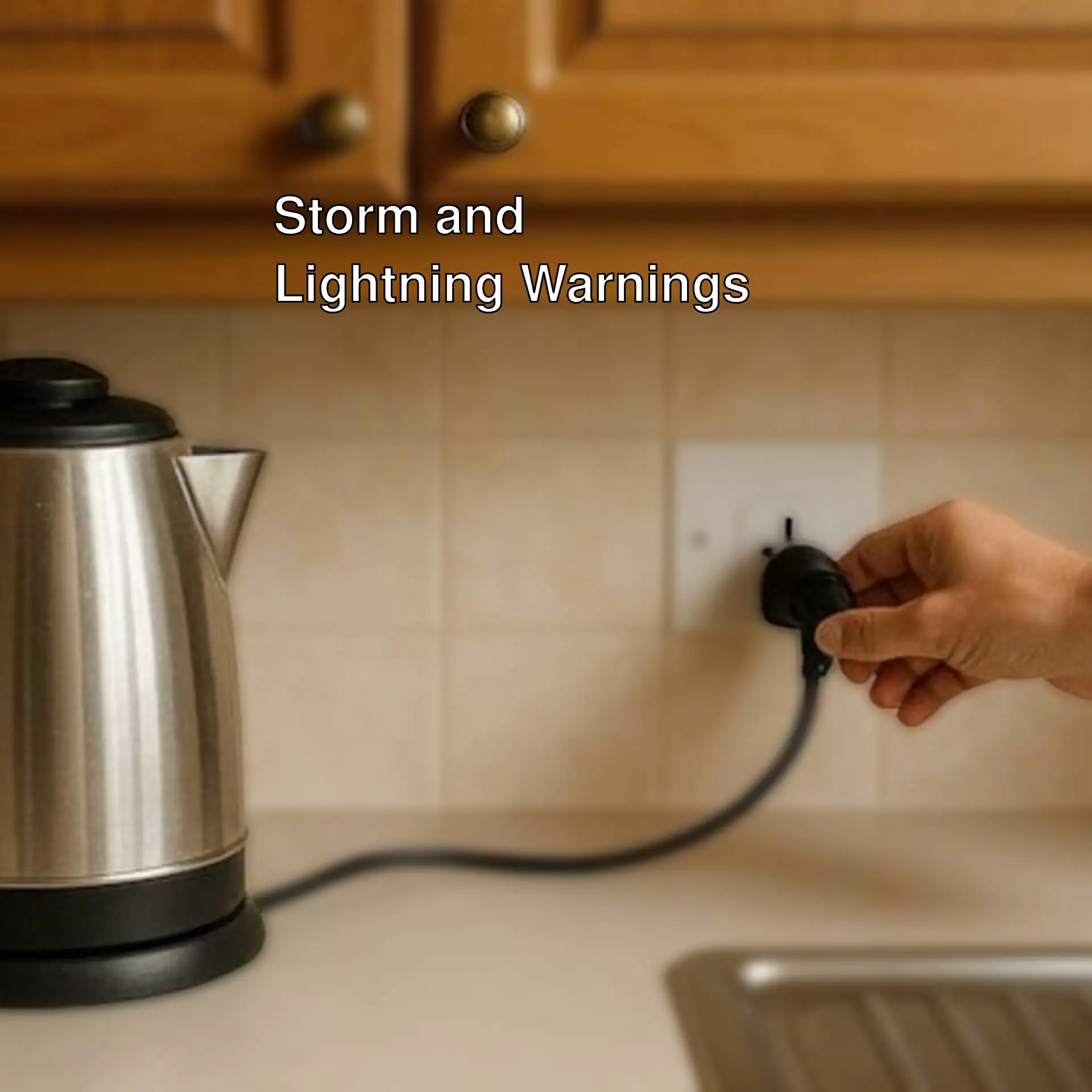 A hand holding a cord to a plug in a wall outlet. A hand holding a cord to a plug in a wall outlet.