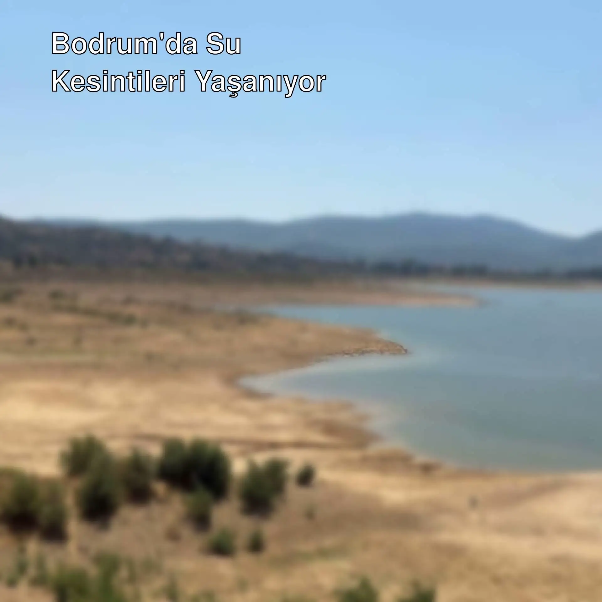 Bodrum'da su kesintileri nedeniyle yaşanan sıkıntılar.