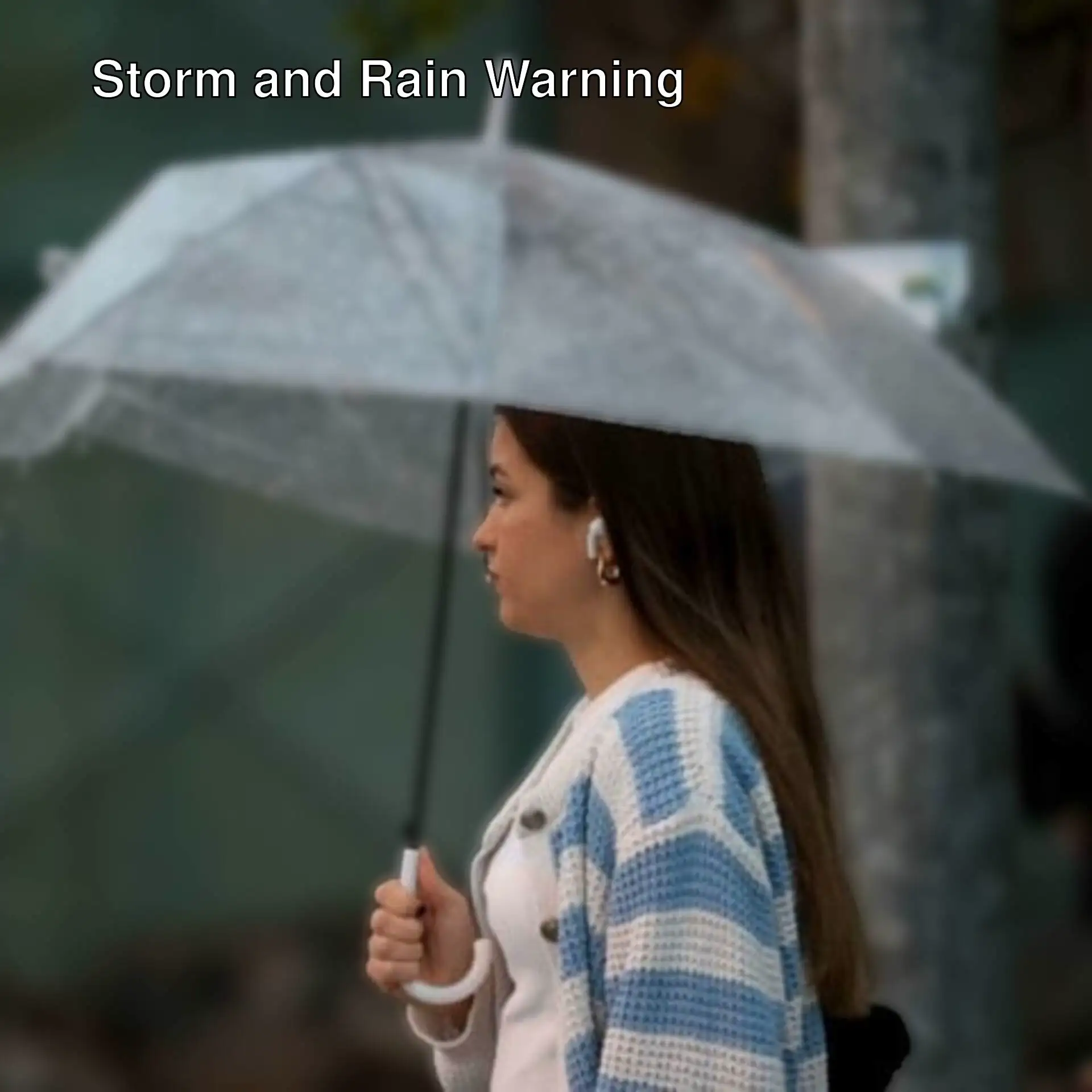 A woman holding an umbrella. A woman holding an umbrella.