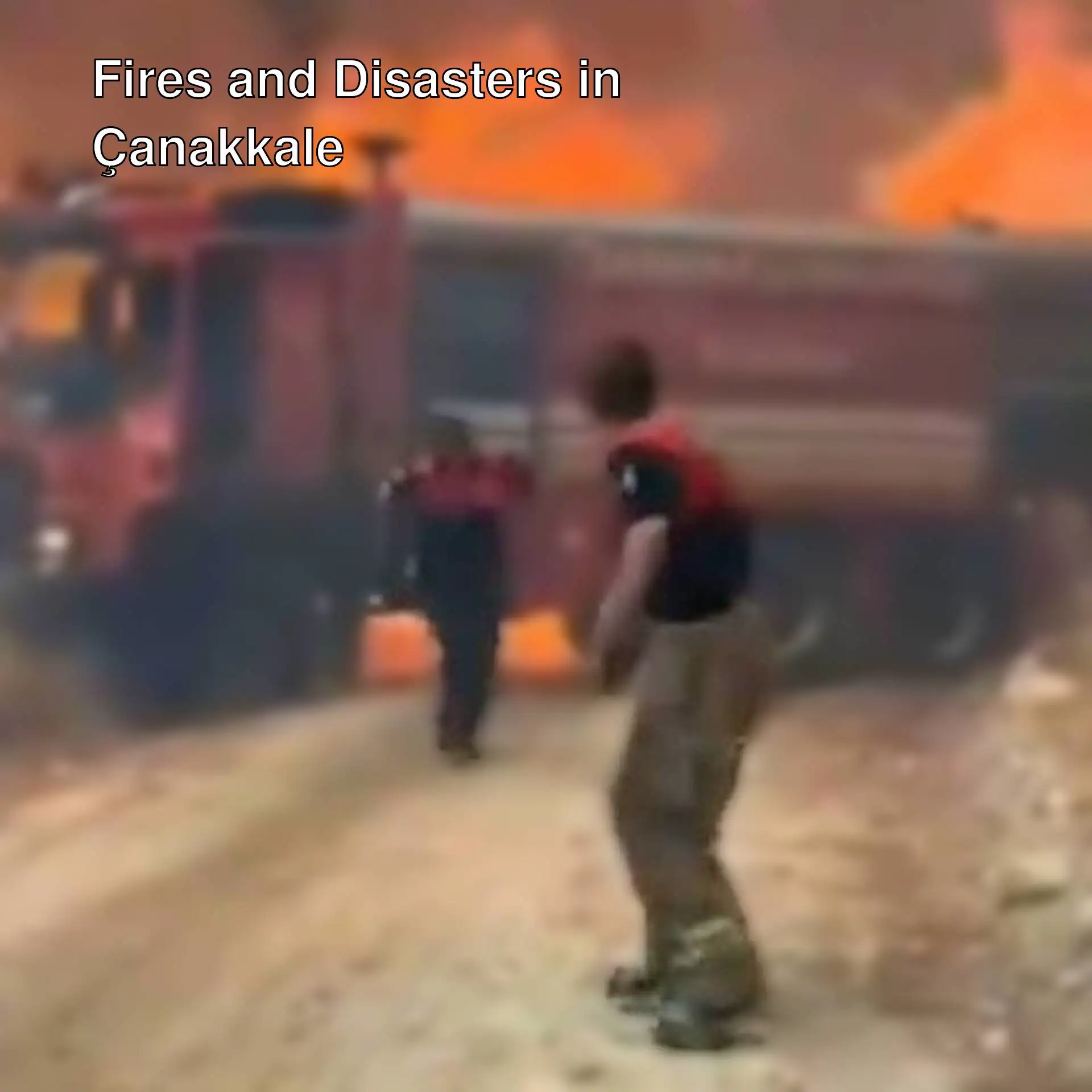 Firefighting efforts in Çanakkale. Firefighting efforts in Çanakkale.