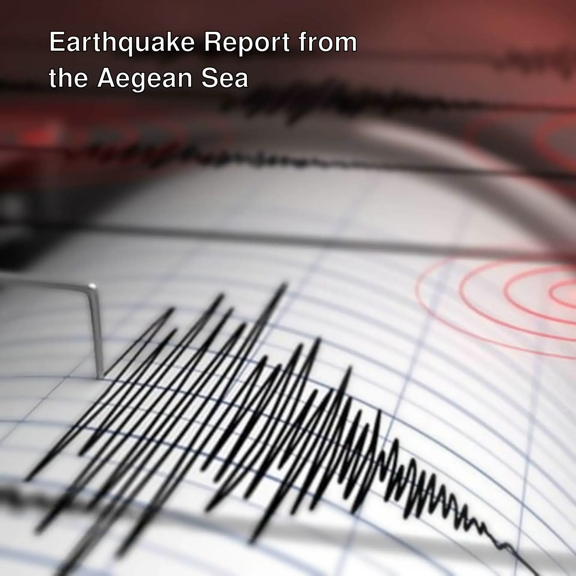 Seismogram of the earthquake in the Aegean Sea. Seismogram of the earthquake in the Aegean Sea.