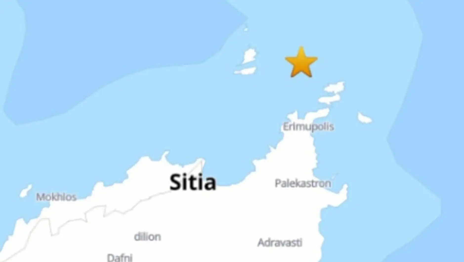 Map showing the earthquake in the Aegean Sea. Map showing the earthquake in the Aegean Sea.