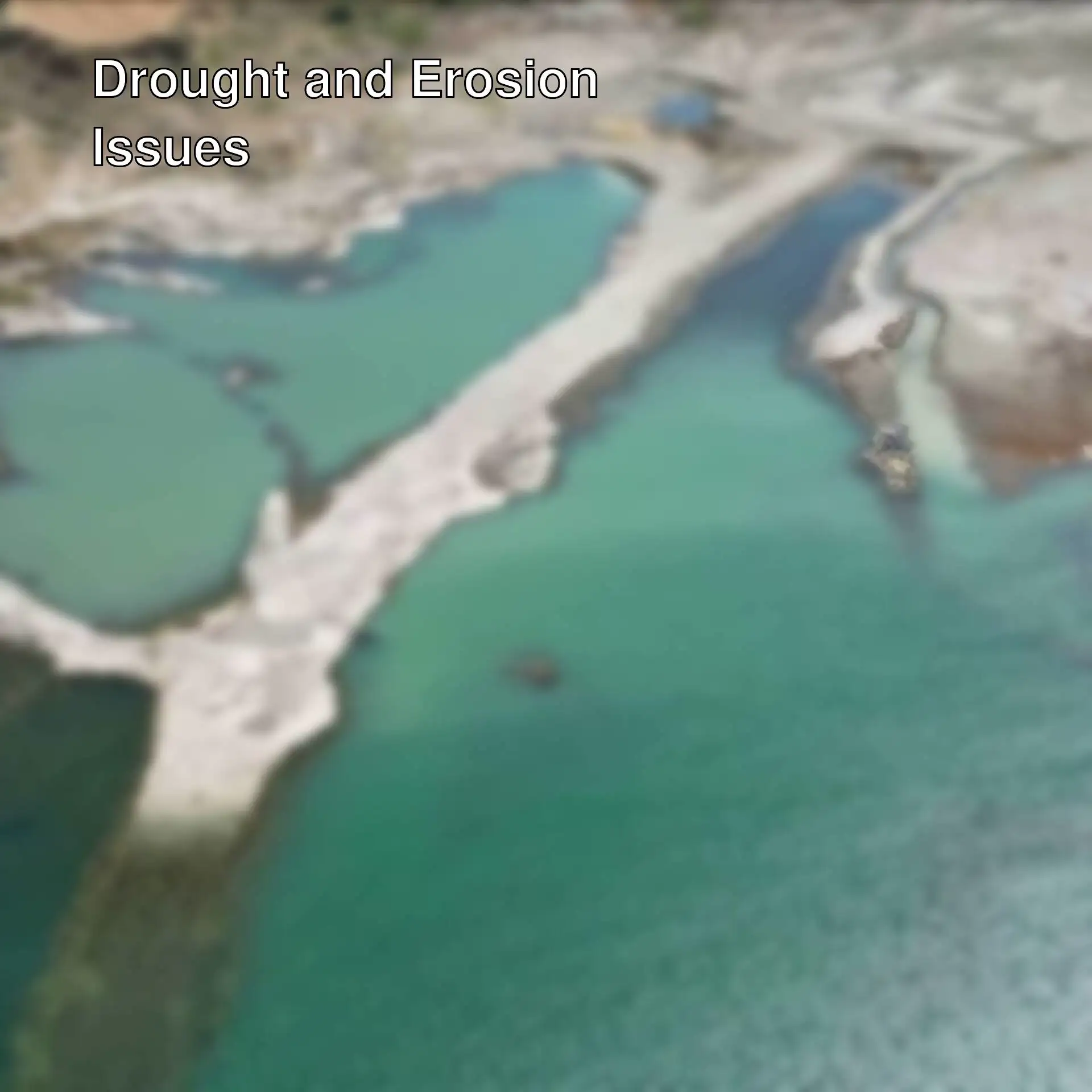 Aerial view of drying reservoirs in Tekirdağ. Aerial view of drying reservoirs in Tekirdağ.