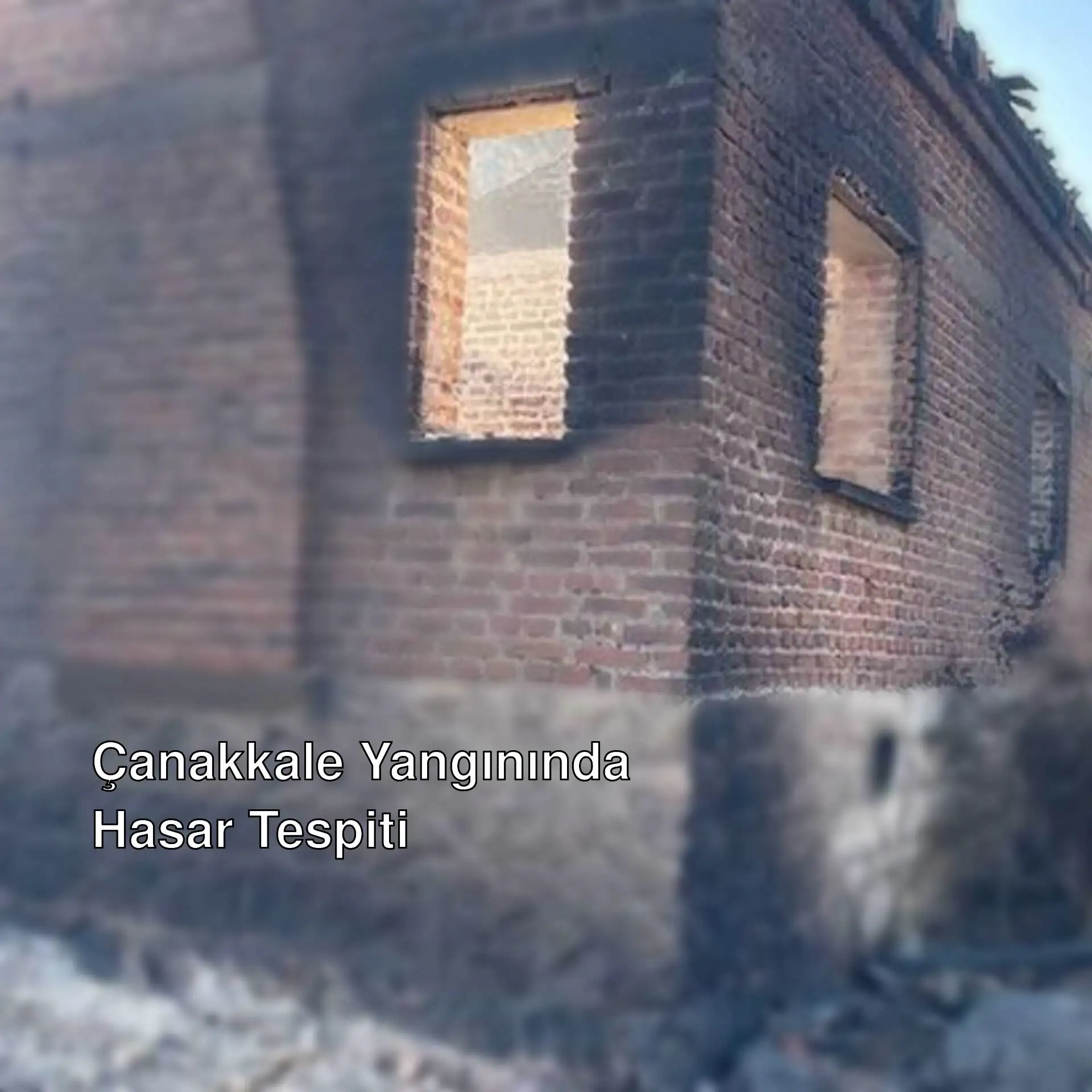 Çanakkale'de yangın sonrası hasar tespit çalışmaları başladı. Çanakkale'de yangın sonrası hasar tespit çalışmaları başladı.