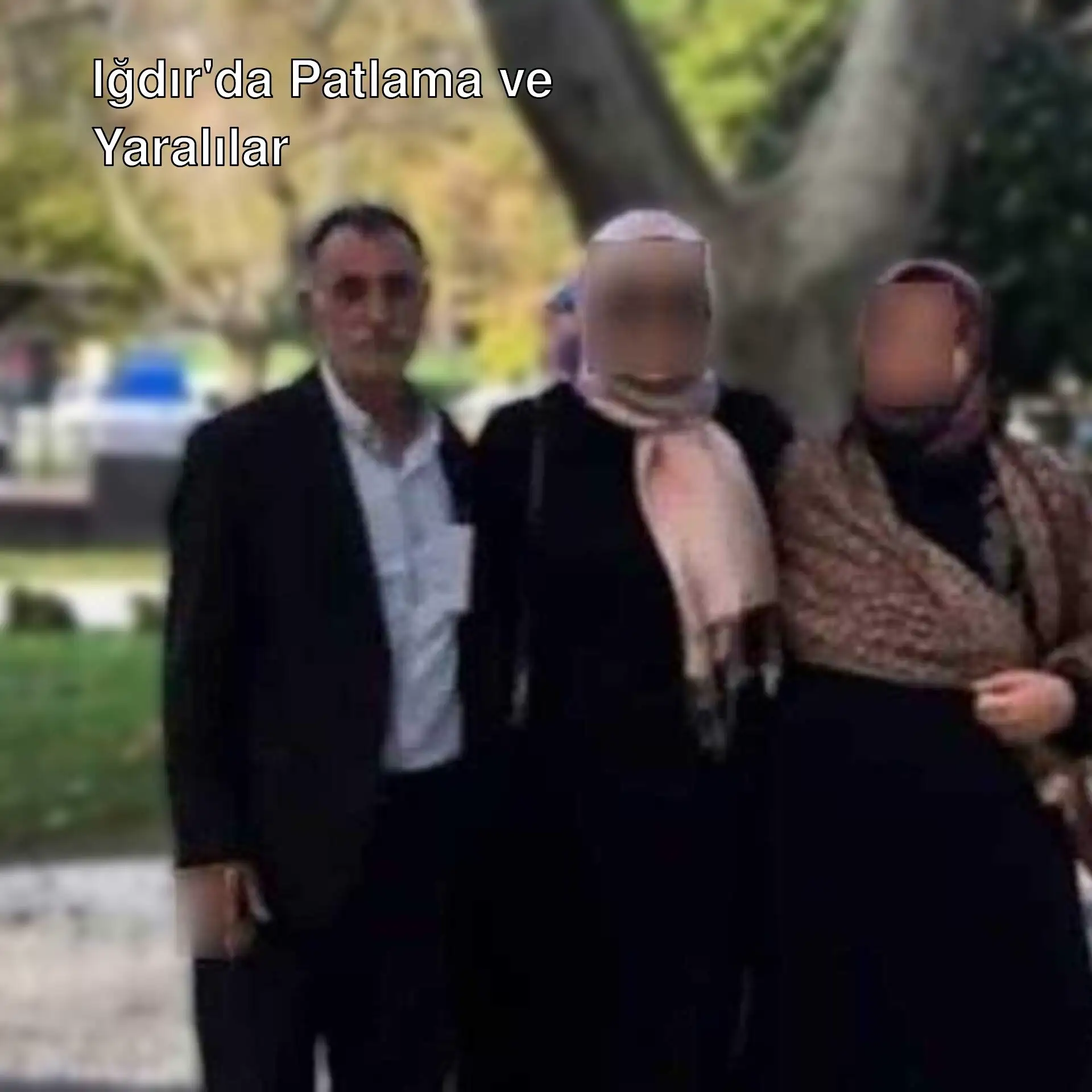 Iğdır'da patlama sonrası yaralılar.