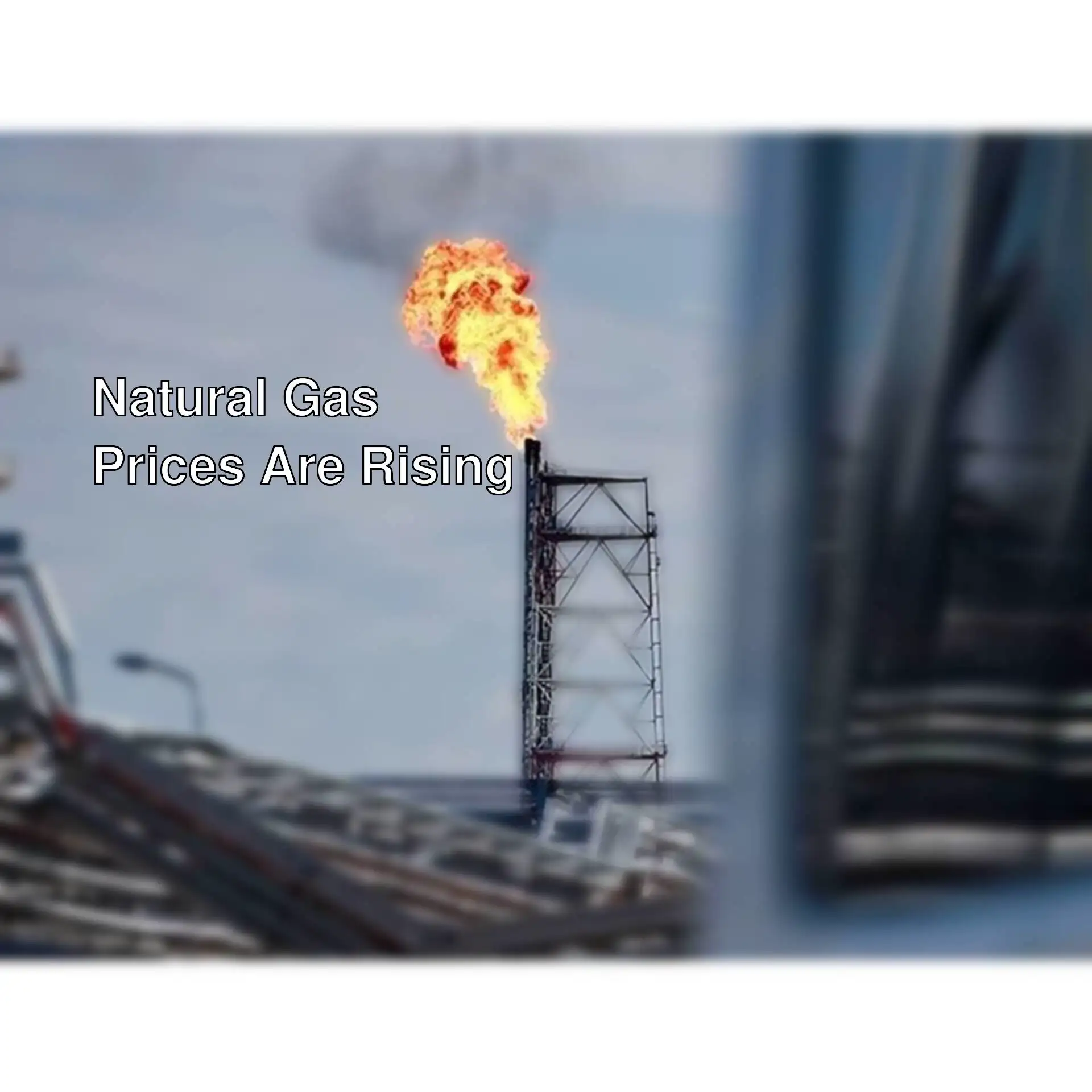 A fire coming out of a tower