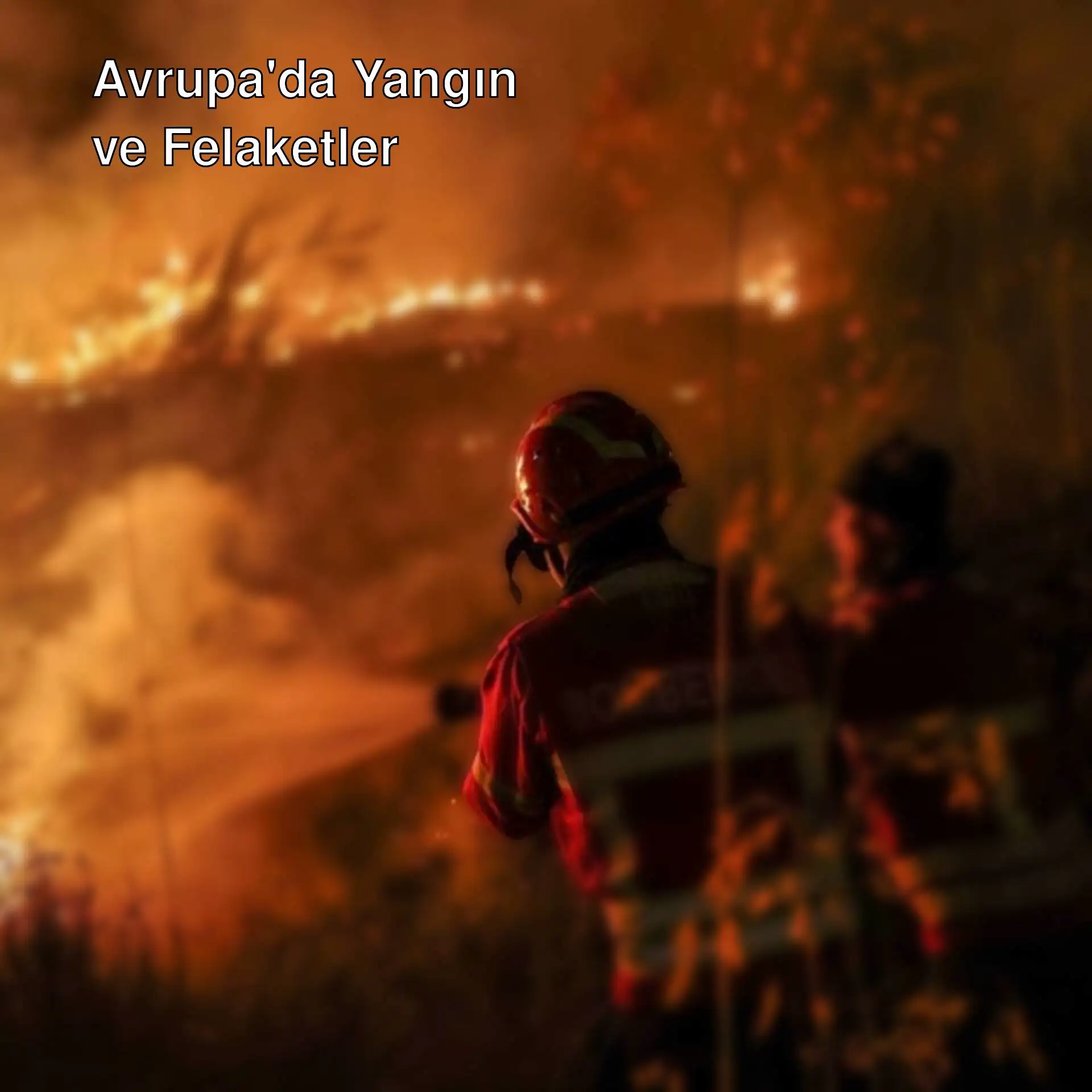 Bir itfaiyecinin su püskürttüğü an.