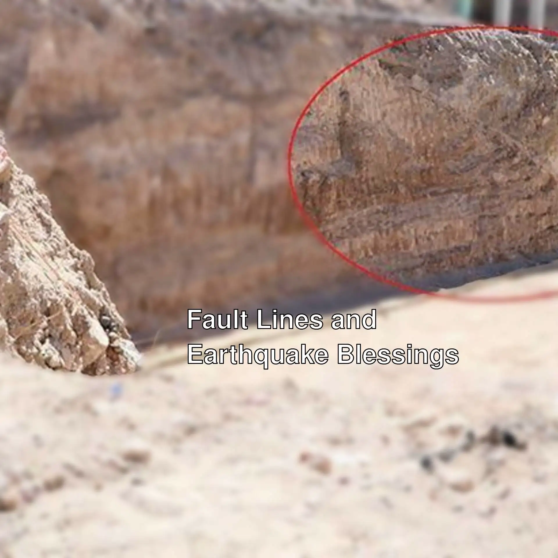 Fault lines revealed in Erzurum excavations.