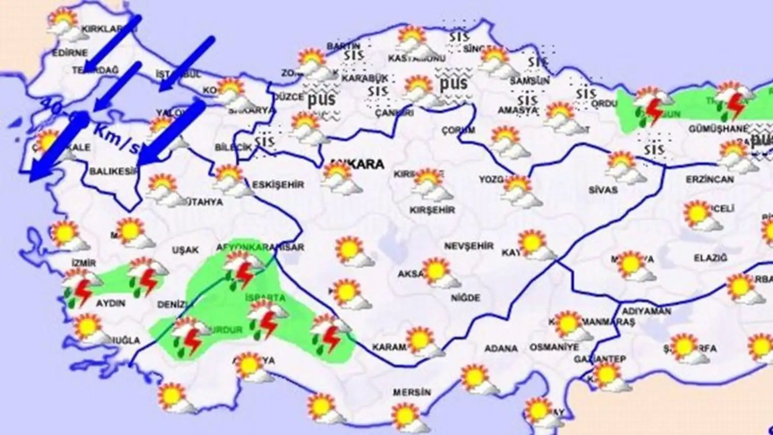 Weather map. Weather map.