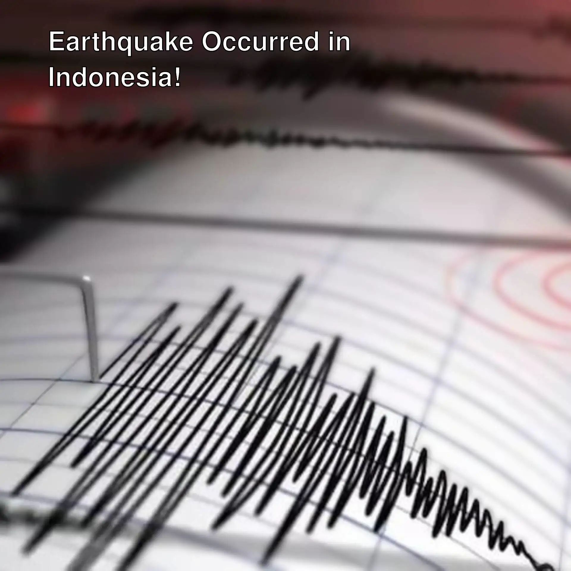 A seismograph showing a graph