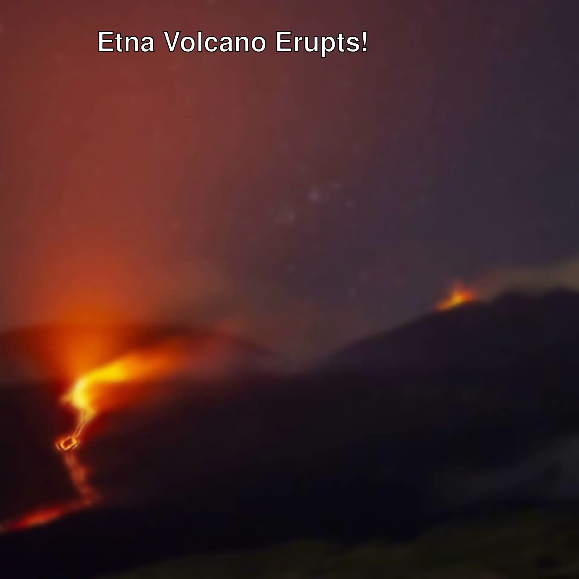 Lava flow from Etna Volcano.