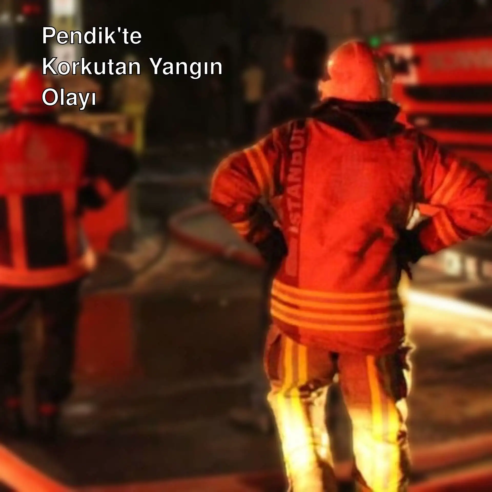 Yangın söndürme çalışmaları sırasında itfaiye ekipleri. Yangın söndürme çalışmaları sırasında itfaiye ekipleri.