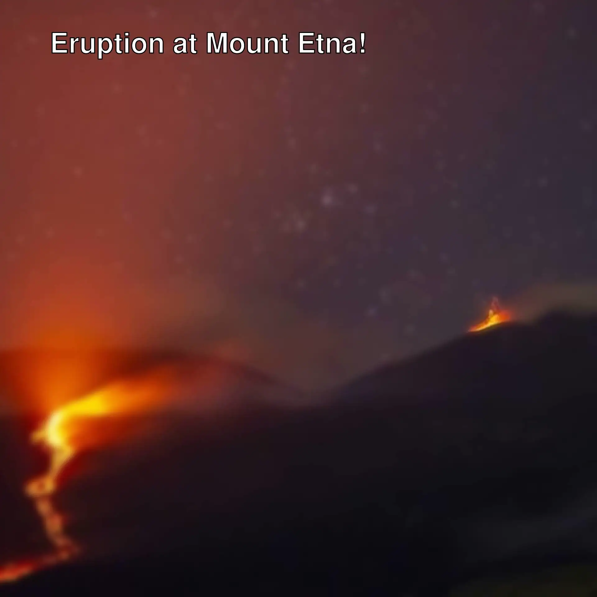 Lava flow from Mount Etna. Lava flow from Mount Etna.