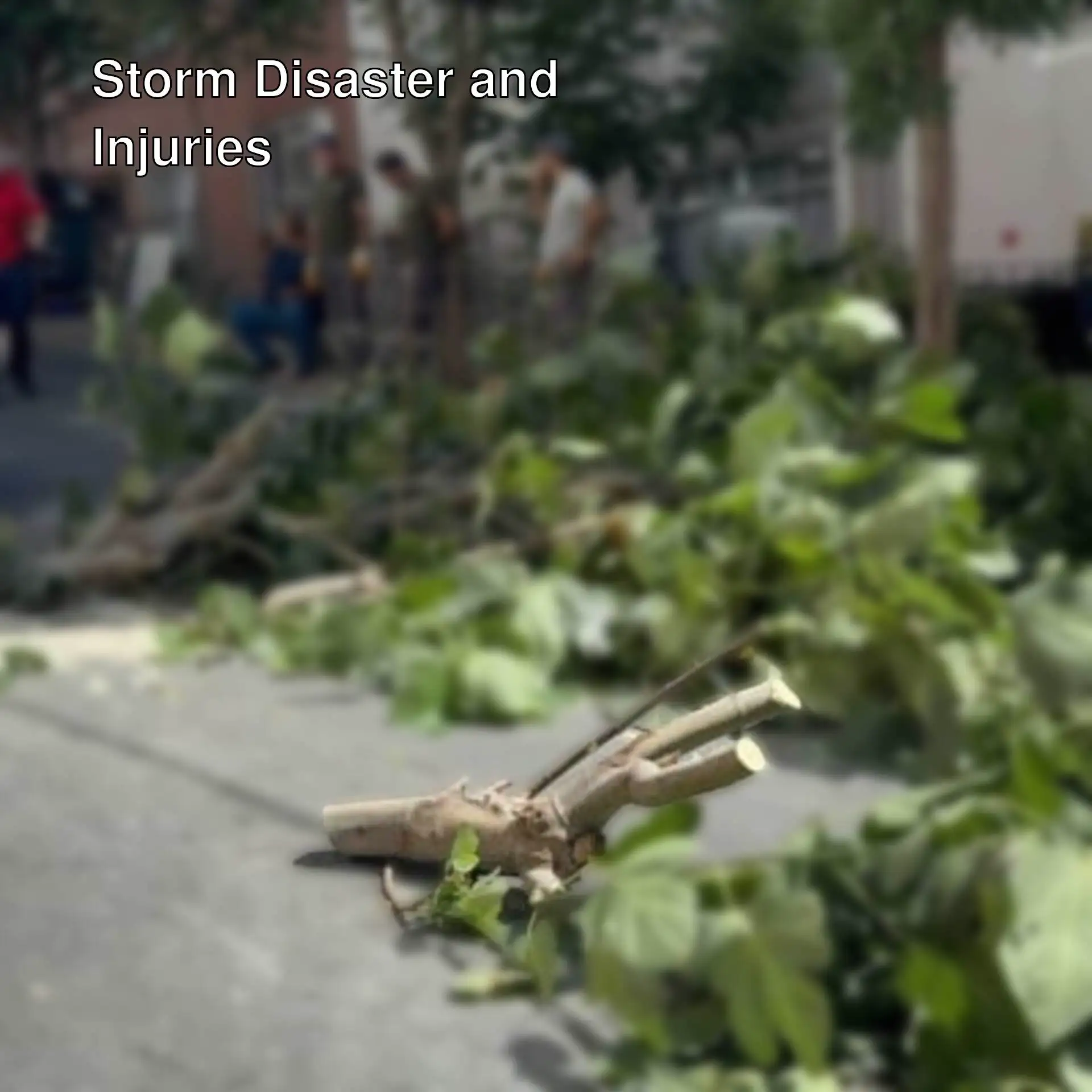 Fallen trees in Istanbul after the storm. Fallen trees in Istanbul after the storm.