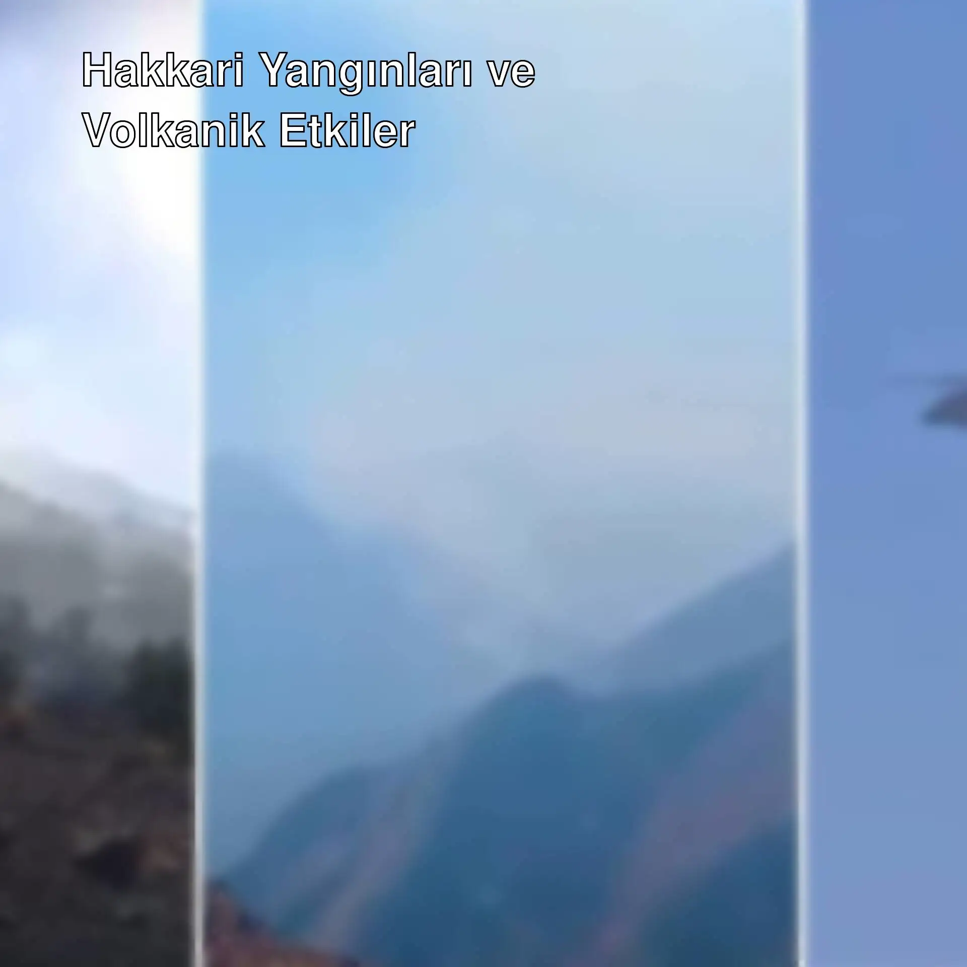 Hakkari'de yangın söndürme çalışmaları. Hakkari'de yangın söndürme çalışmaları.