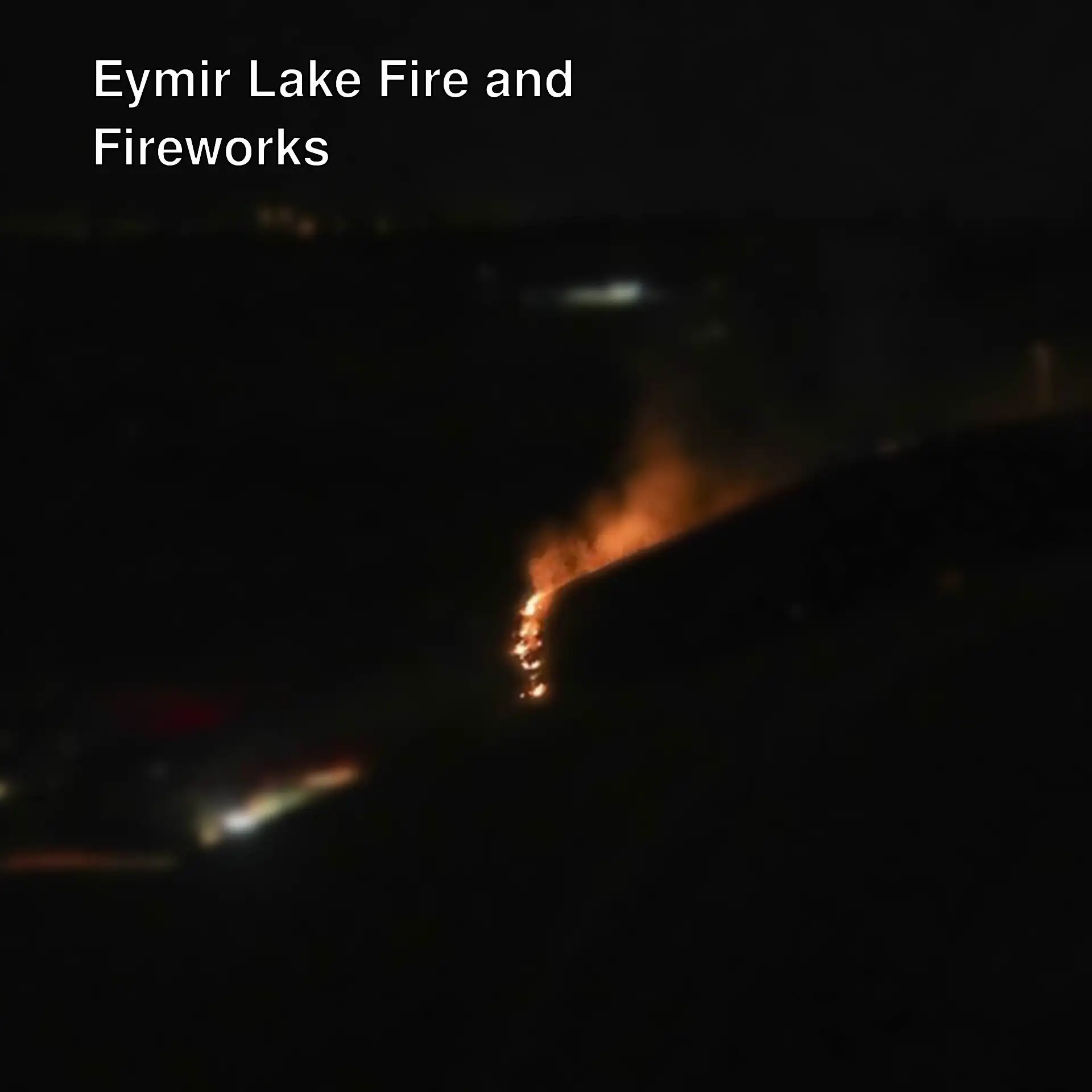 Fire near Eymir Lake. Fire near Eymir Lake.