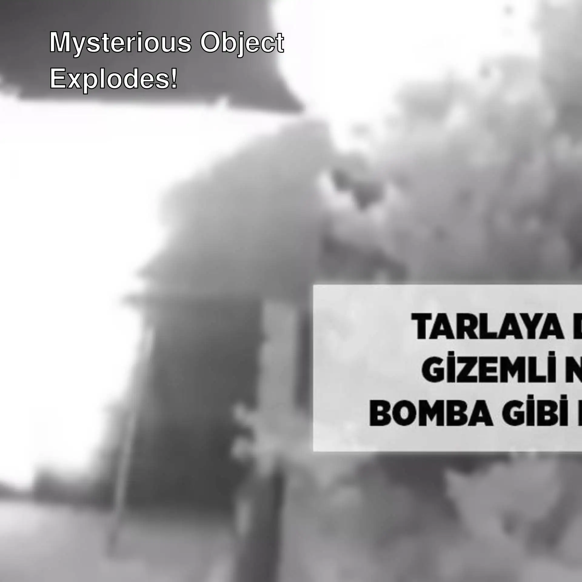 A mysterious object exploded in a field in Poland. A mysterious object exploded in a field in Poland.