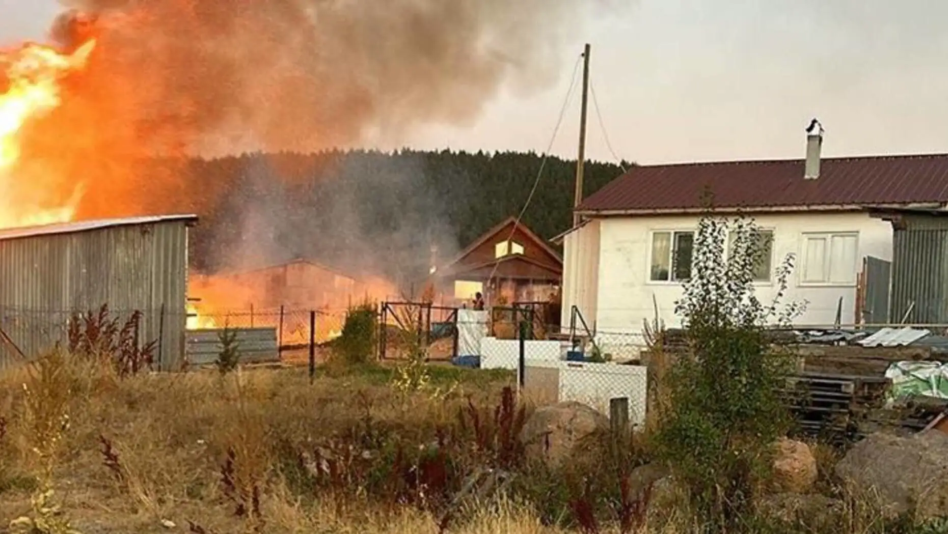A house on fire A house on fire