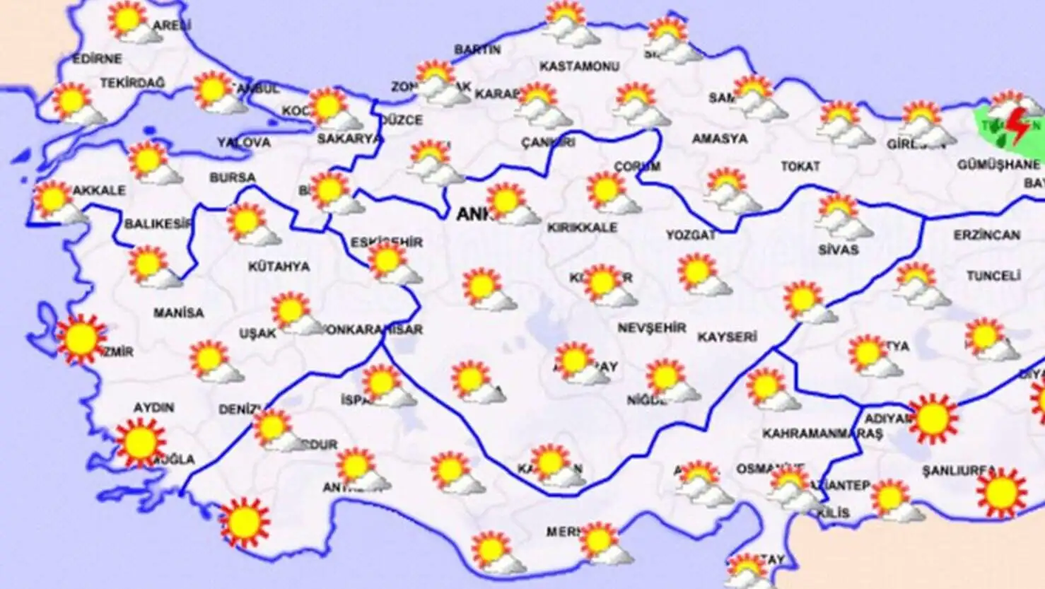 Weather map.