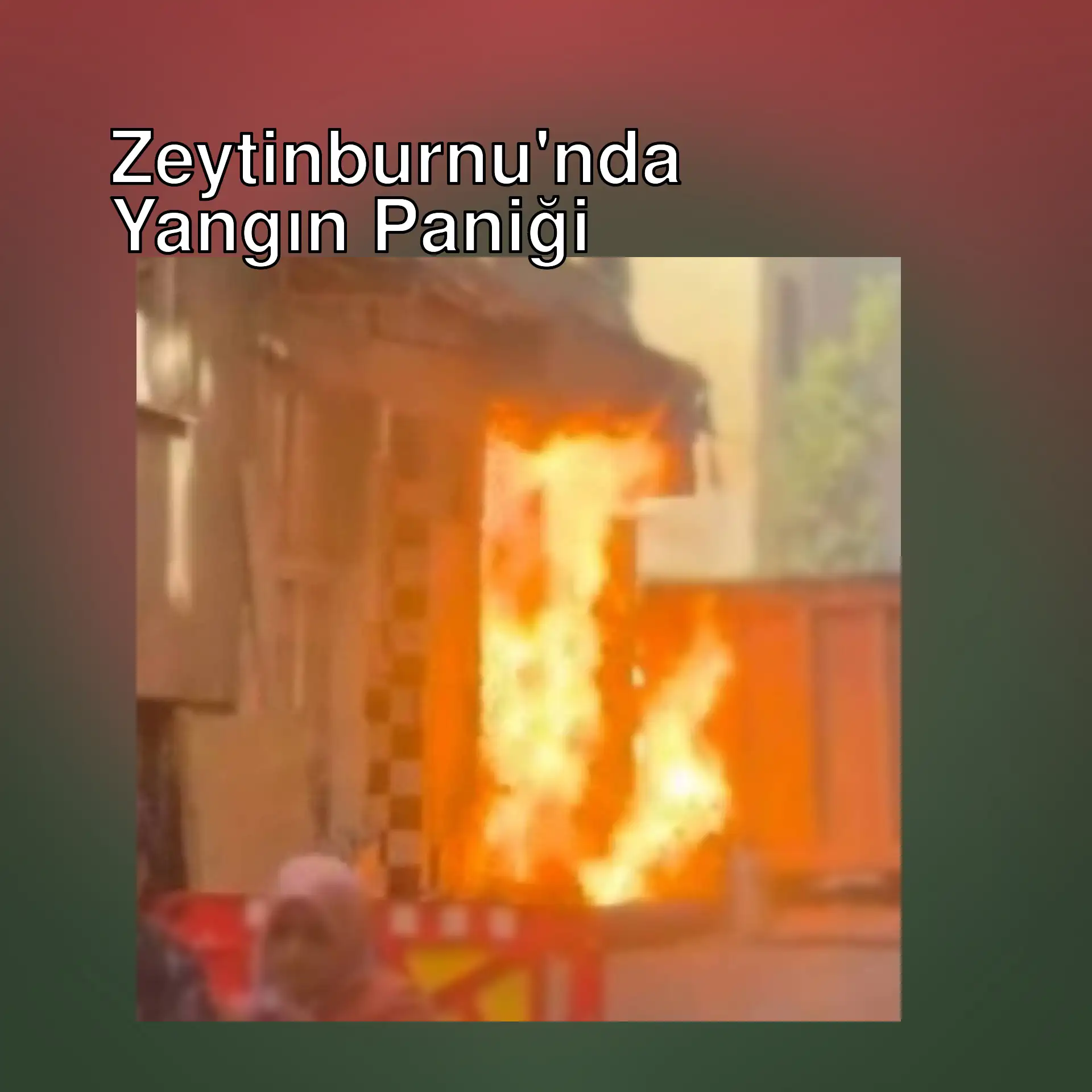 Zeytinburnu'nda bir binada yangın. Zeytinburnu'nda bir binada yangın.