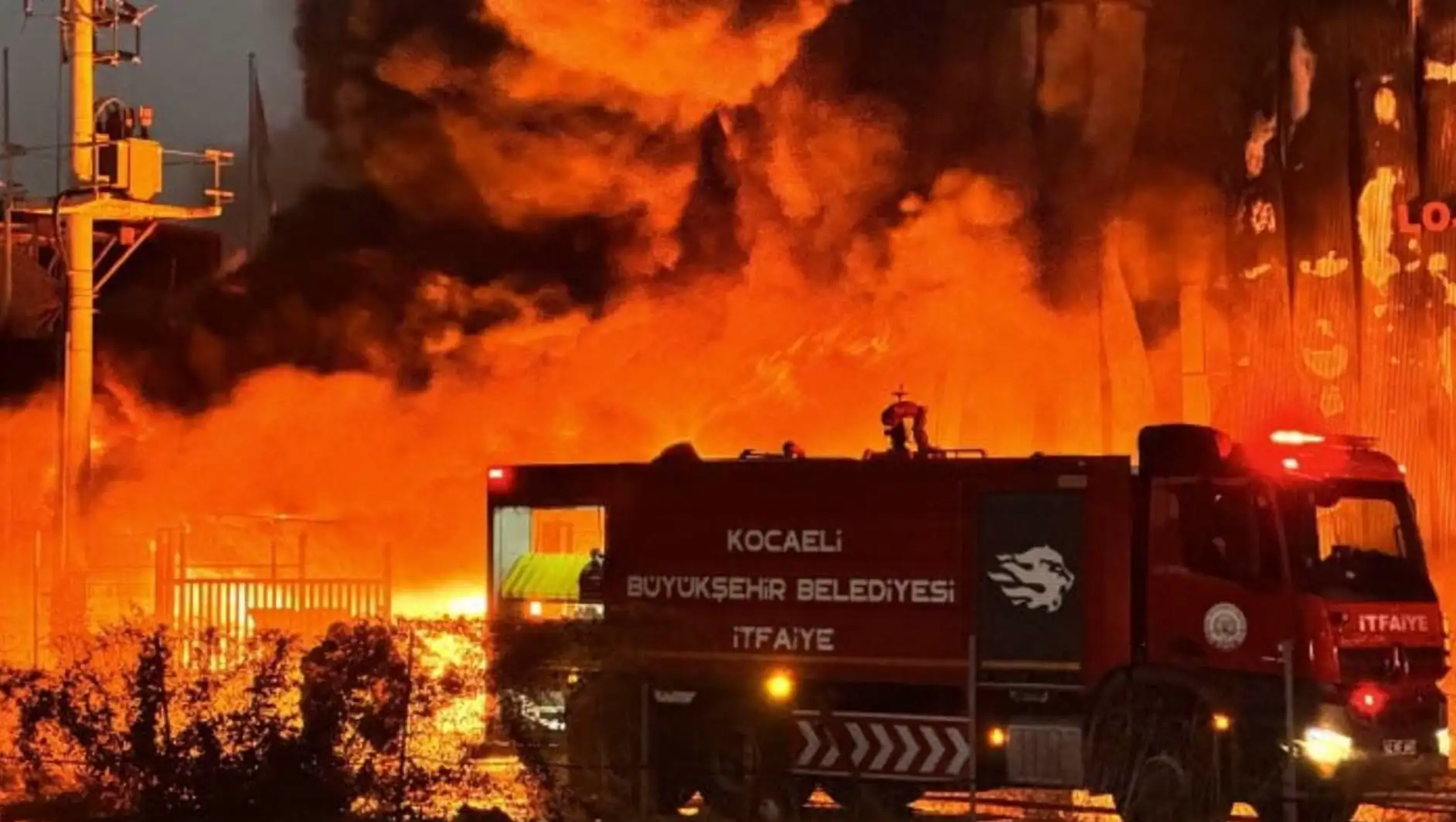 Firefighting efforts are ongoing. Firefighting efforts are ongoing.