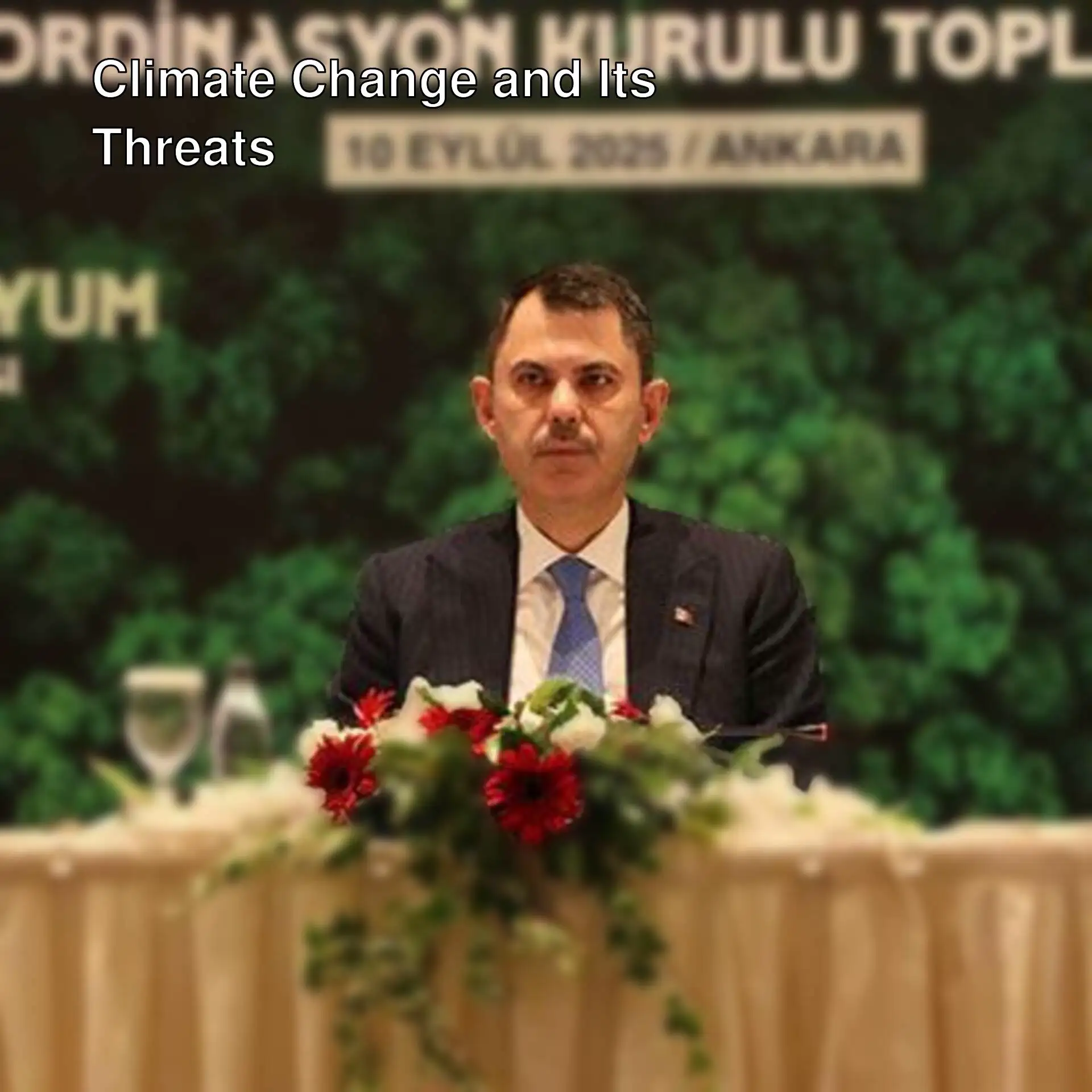 A meeting related to climate change. A meeting related to climate change.