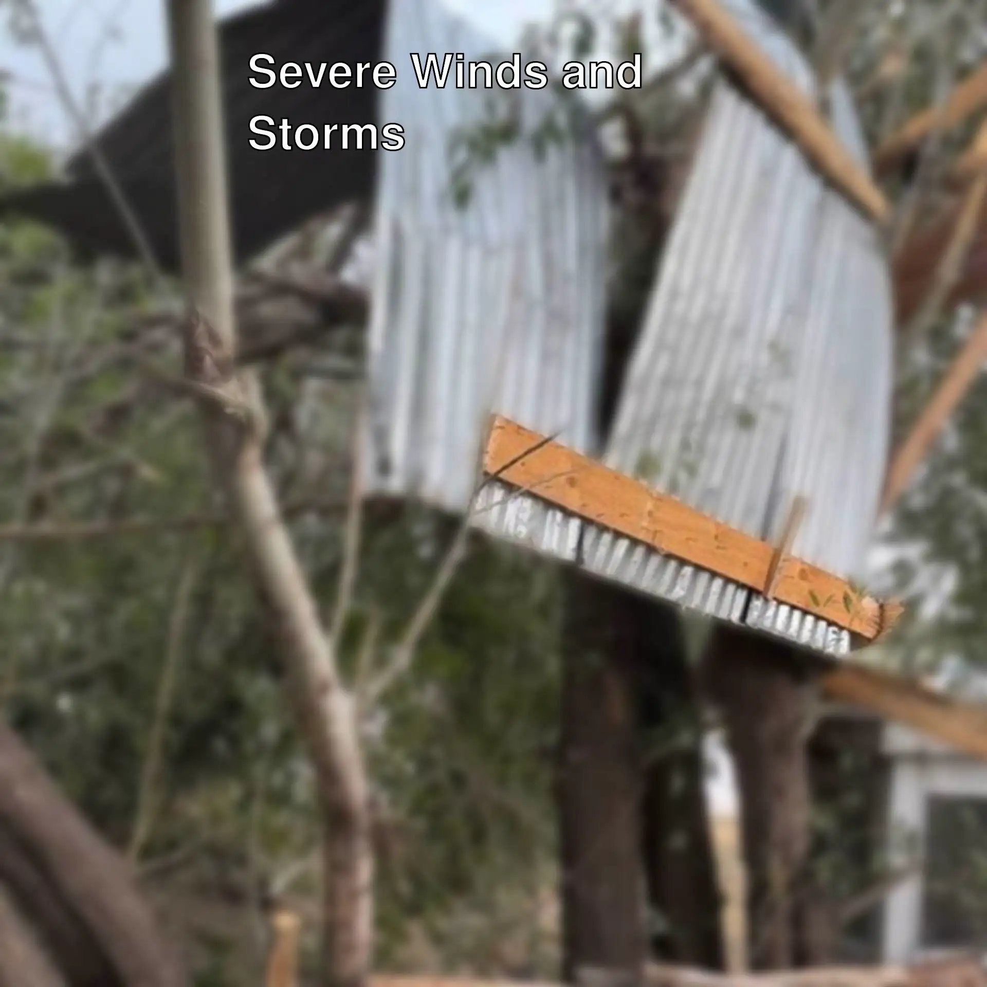 Damage from wind in Ağrı.