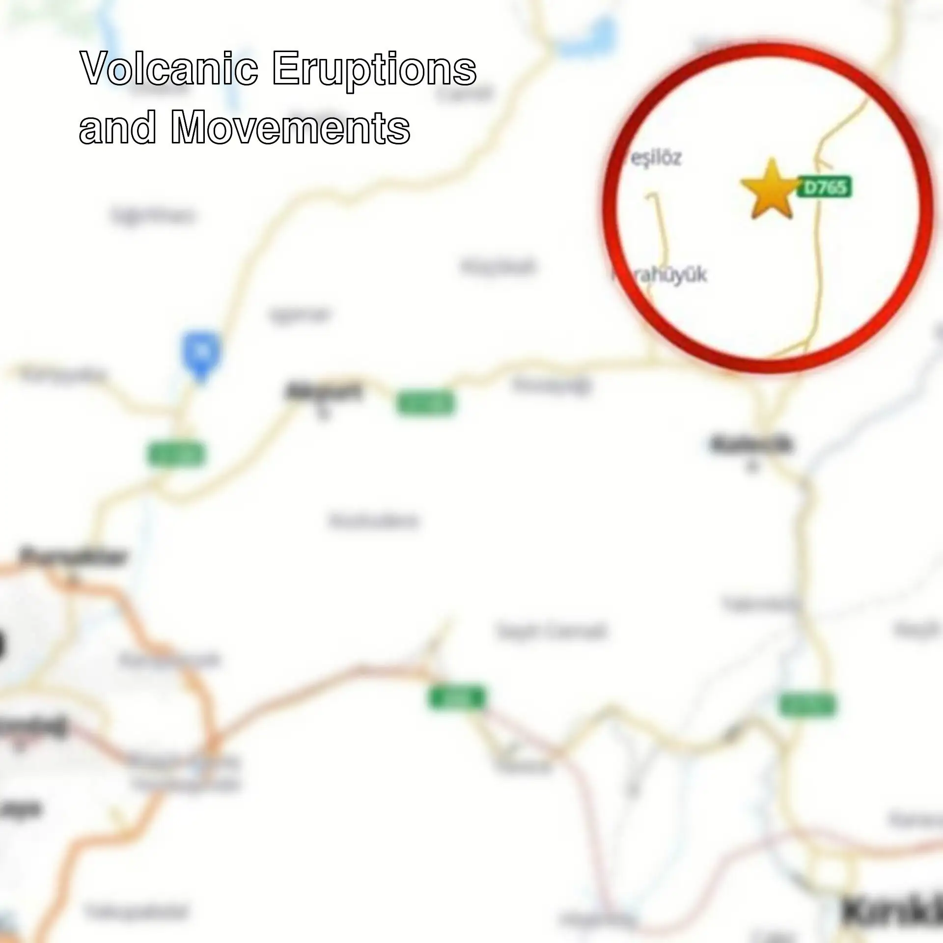 Map of the earthquake that occurred in Ankara. Map of the earthquake that occurred in Ankara.