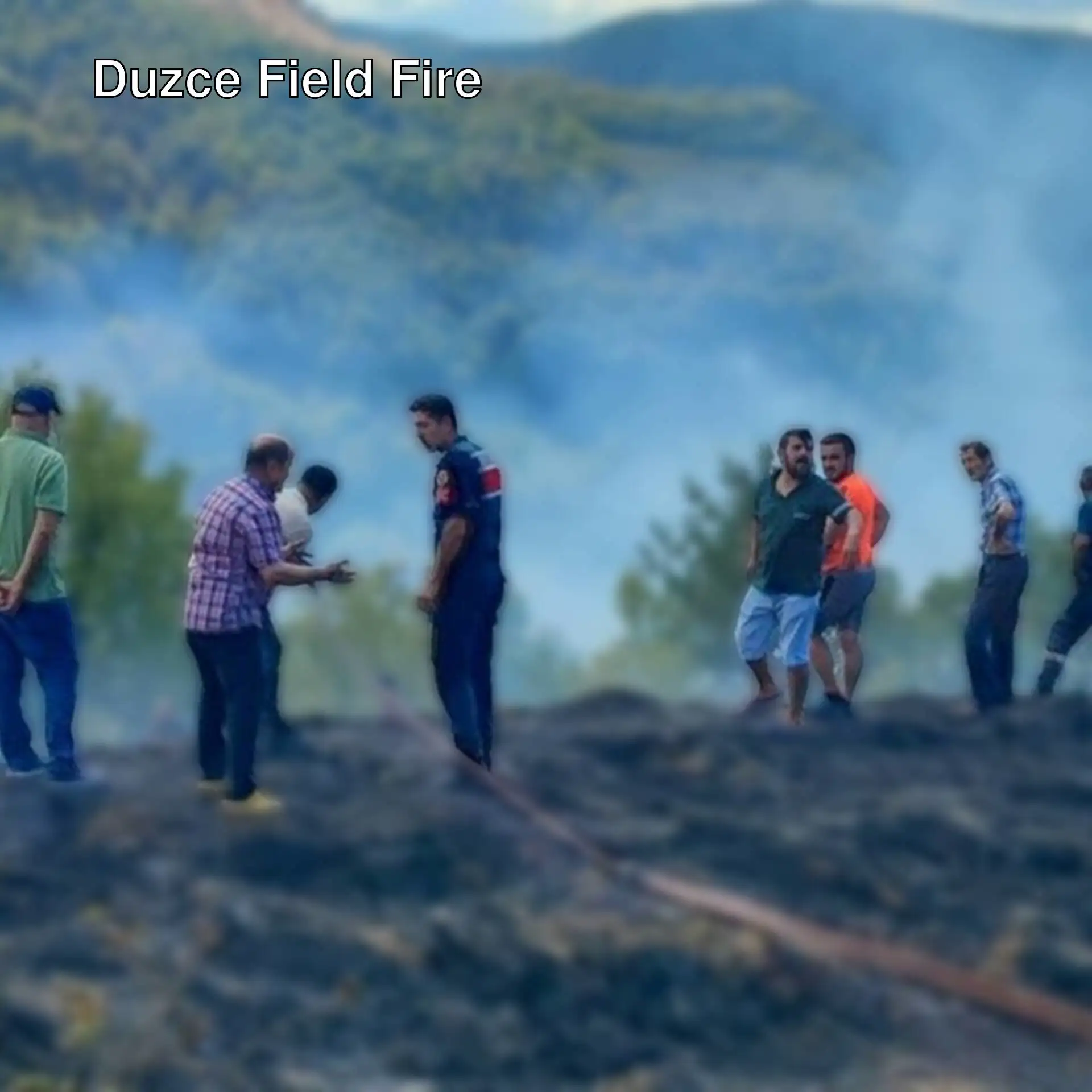 Field fire in Duzce was brought under control.